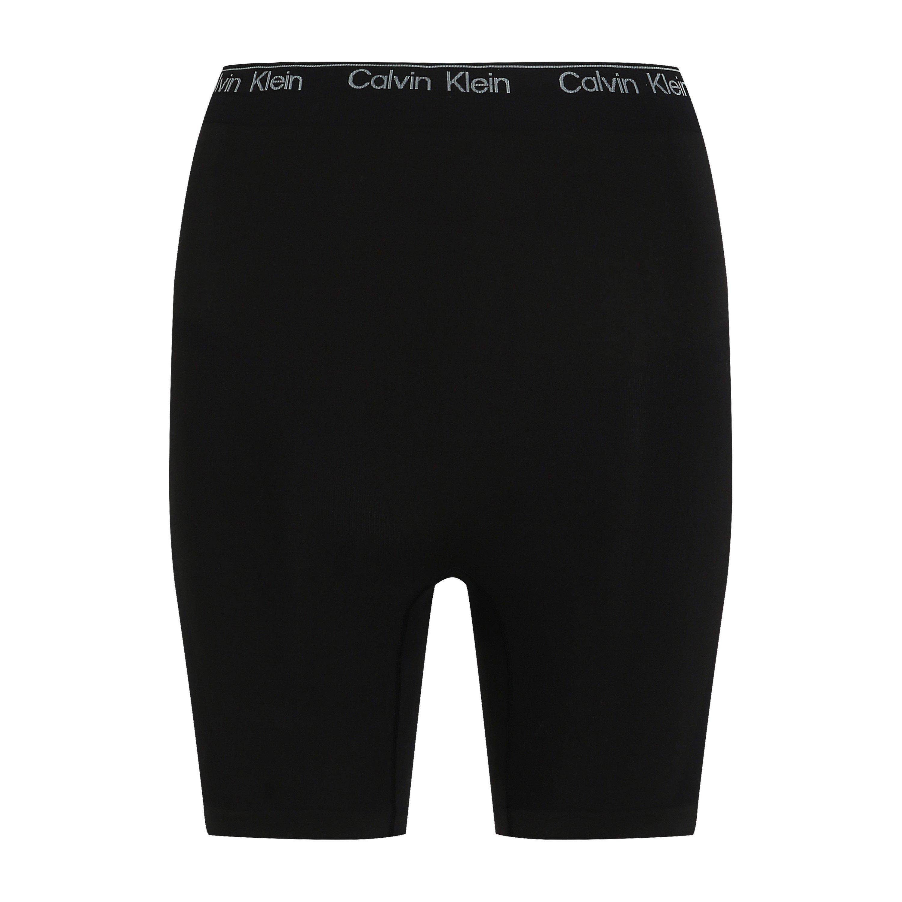 Black - Calvin Klein - Women's Cotton Seamless Thigh Slimmer Control Shorts - 5