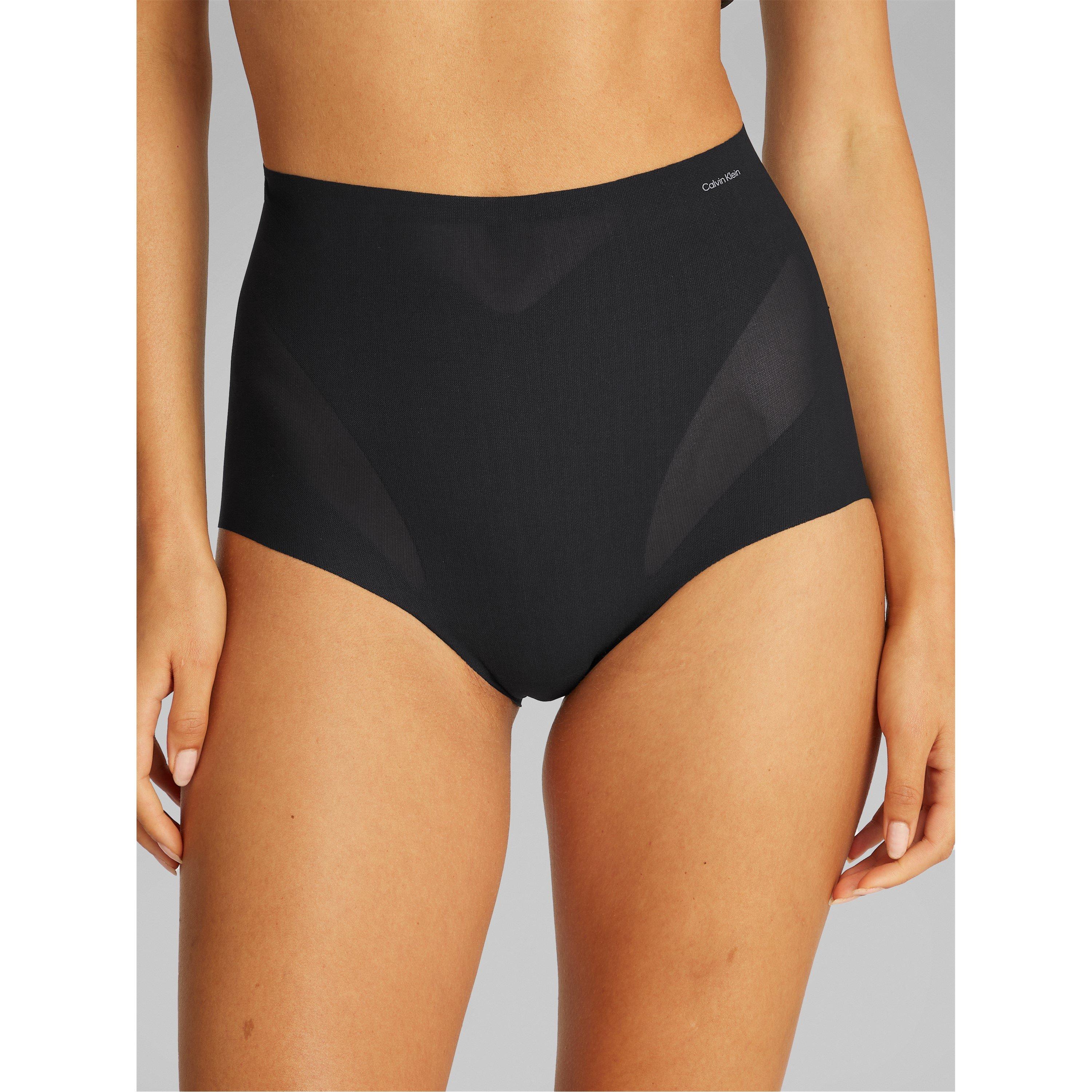 Black - Calvin Klein - Women's Sculpted Firm Mesh Brief Shapewear - 1
