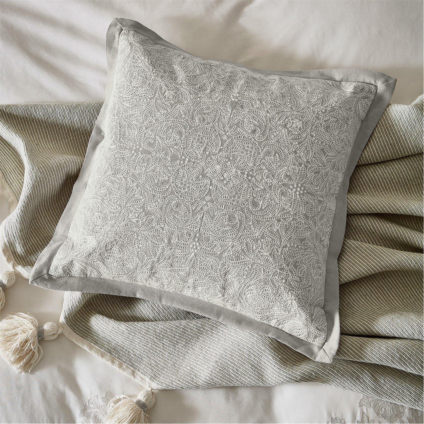 Morris and Co Pure Ceiling Embroidery Cushion