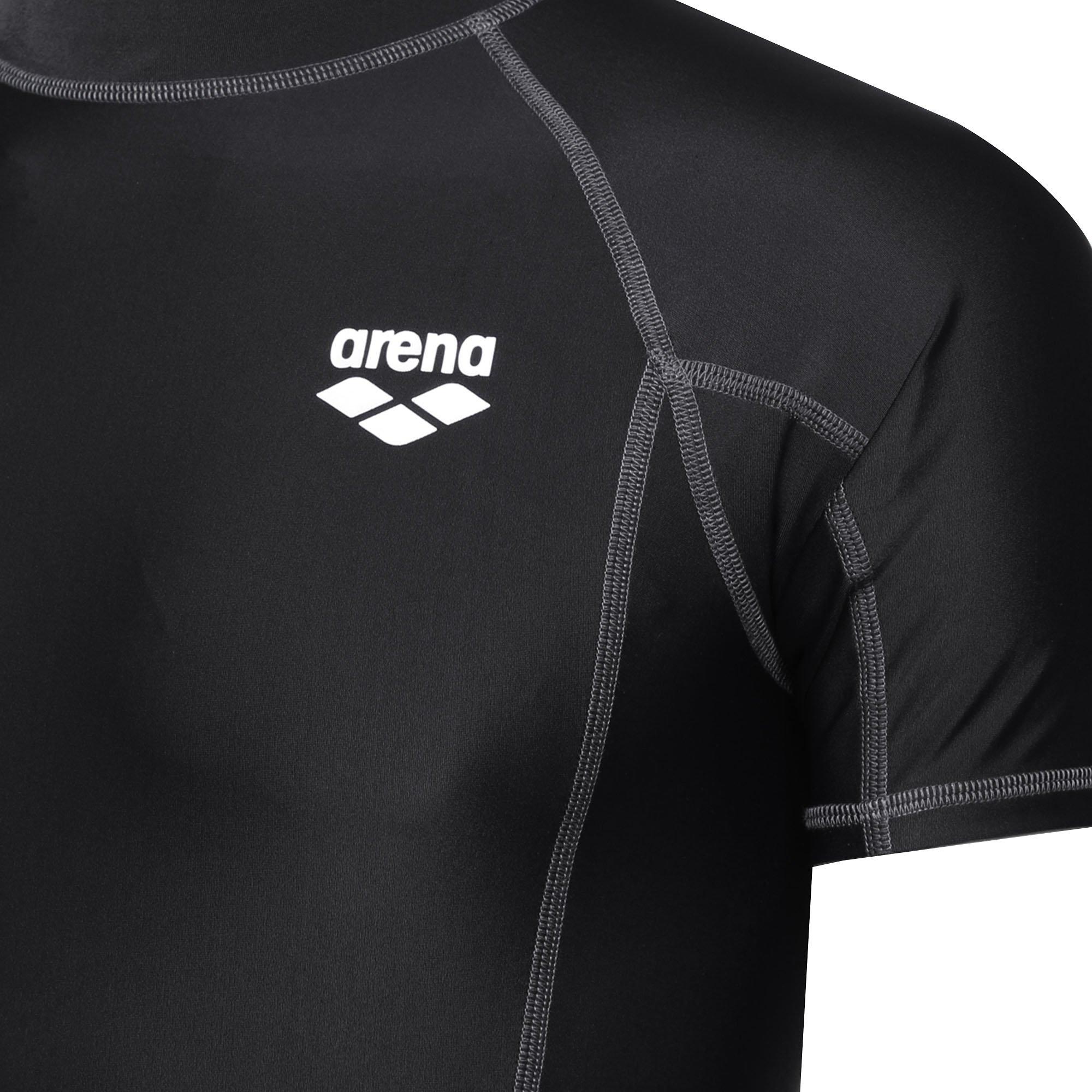 Black - Arena - Short Sleeve UV Top Mens - 2