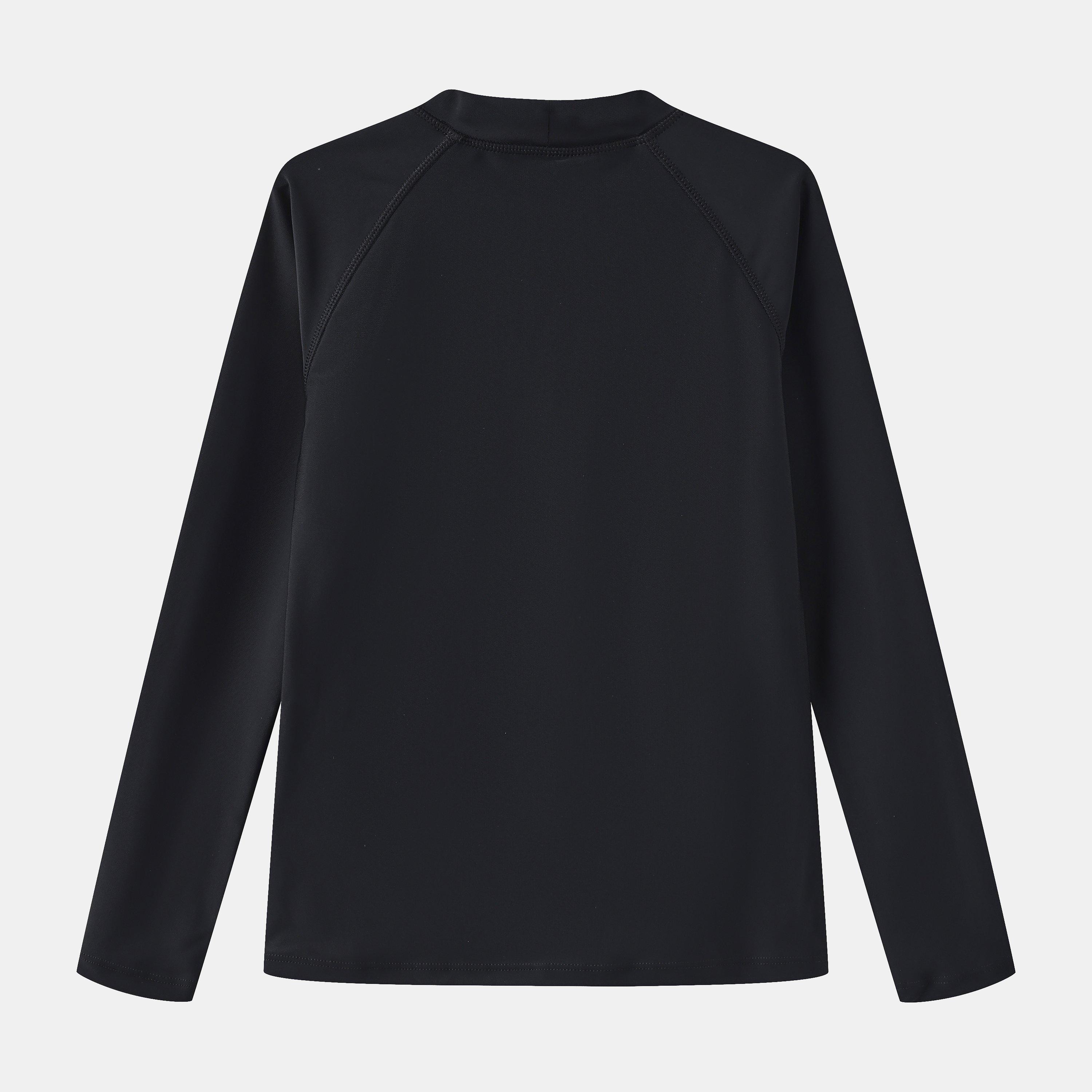 Black - Slazenger - Slaz LS Rash Vest Juniors - 2