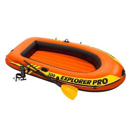 Intex 3 People Explorer Pro Inflatable Boat Set Adults