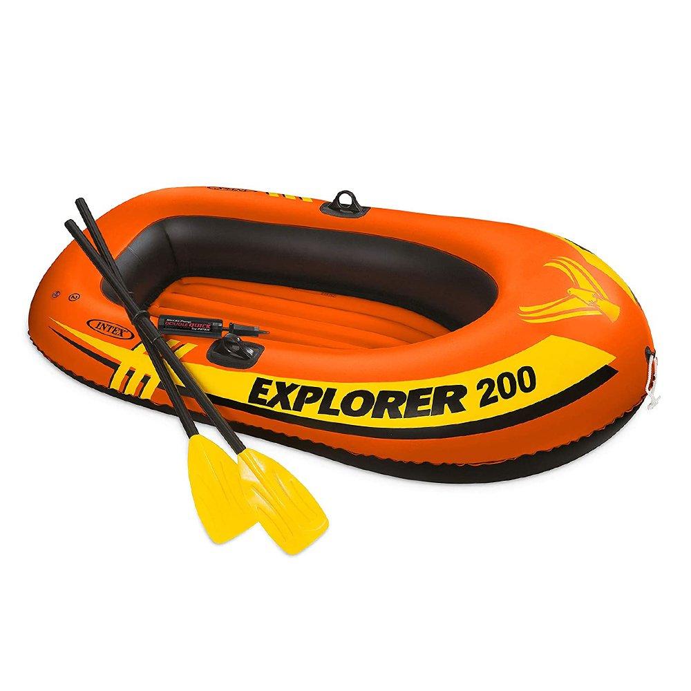 Orange - Intex - Explorer 200 Boat Set - 1