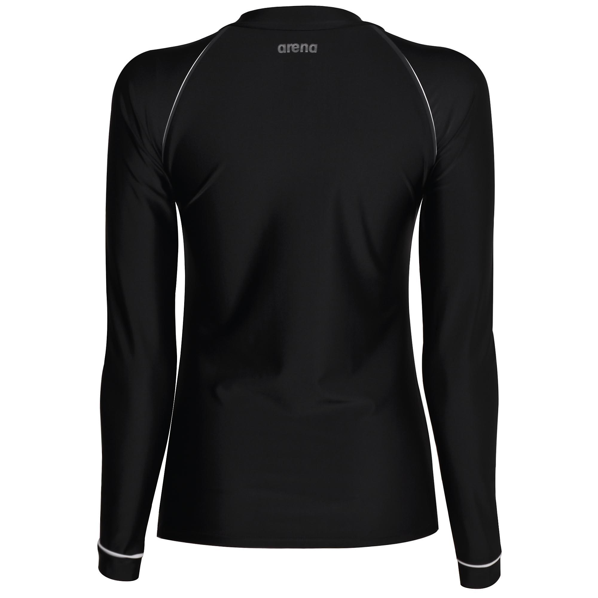 Black - Arena - UV Womens Long Sleeve Rash Vest - 4