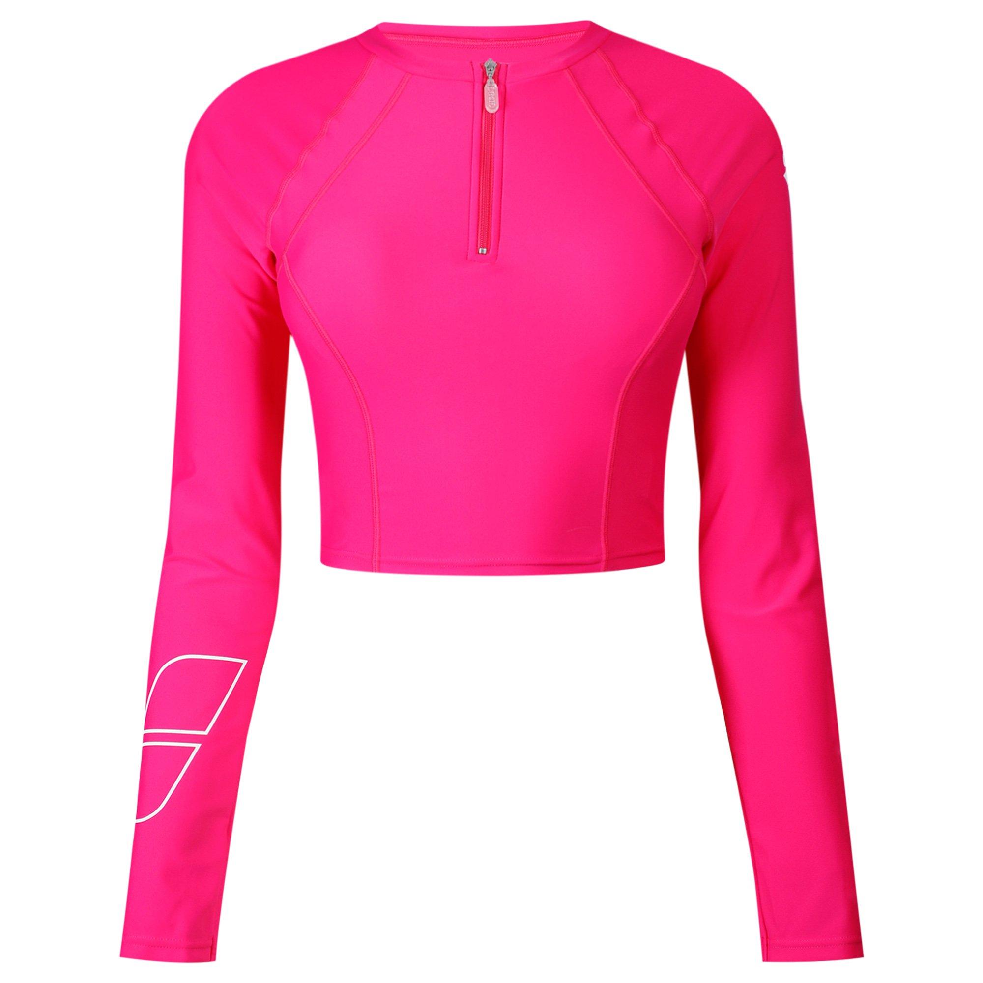 Long Sleeve UV Crop Top Womens