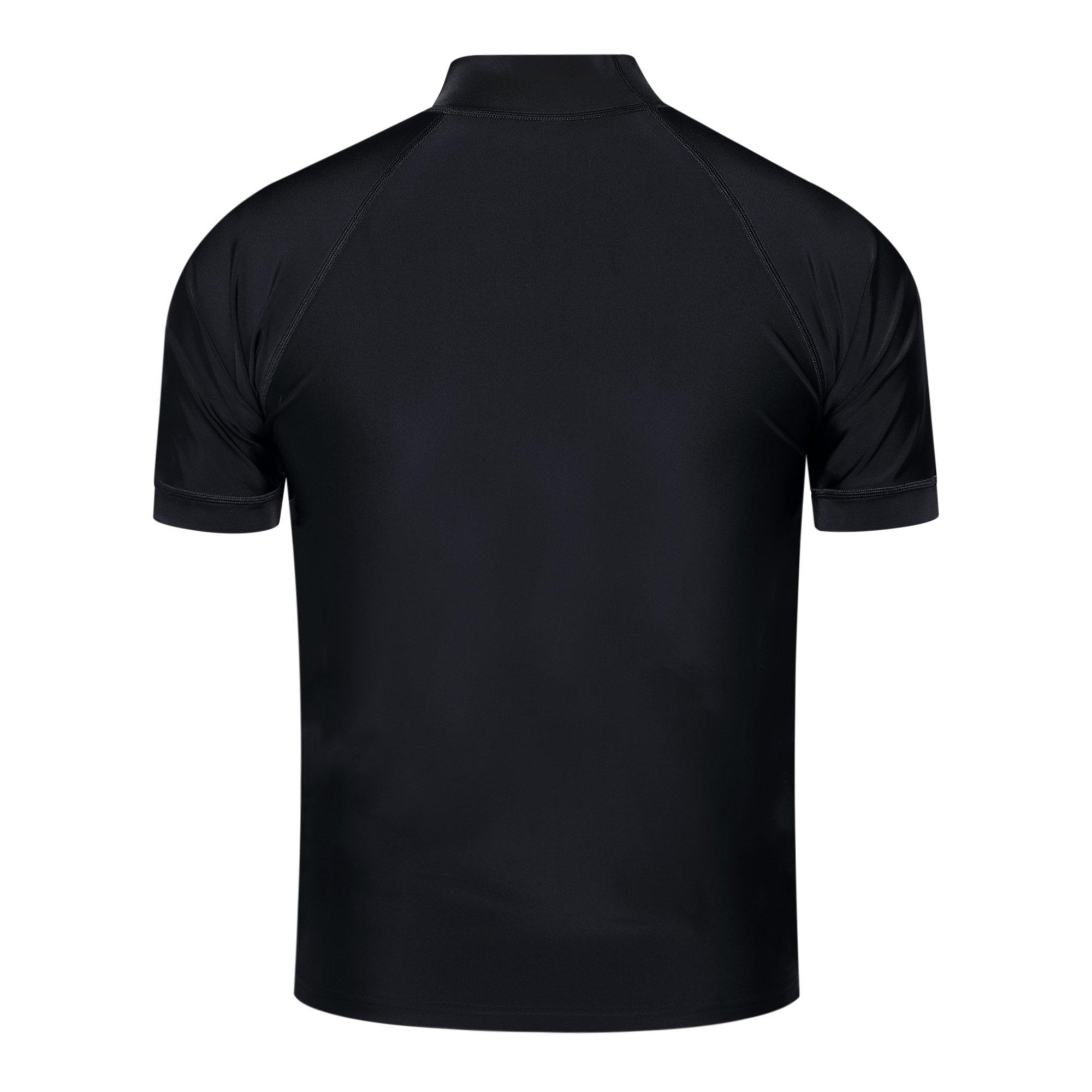 Black/Turquoise - Speedo - Raglan Mens Rash Top - 2