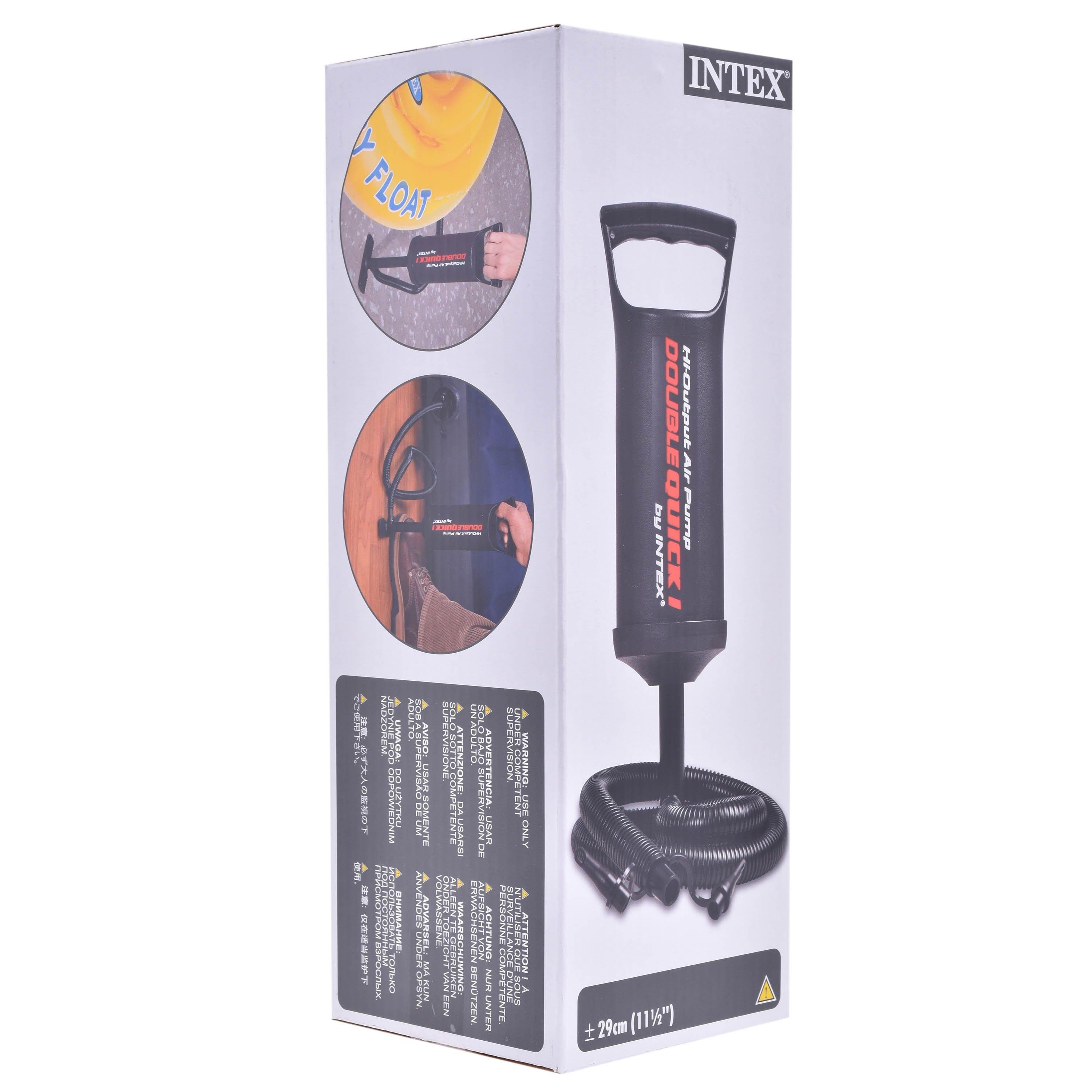 Black - Intex - Double Quick Hand Pump - 2