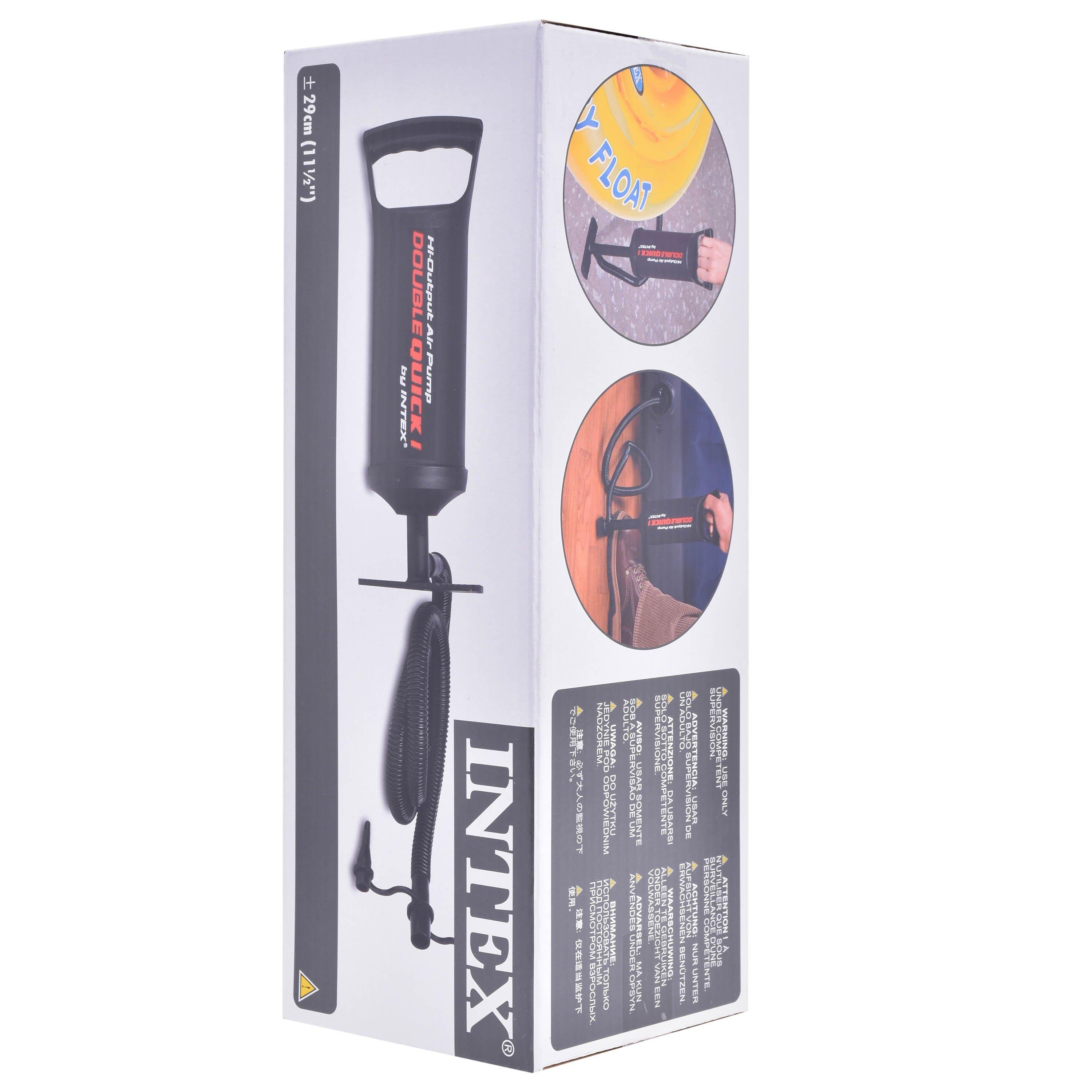 Black - Intex - Double Quick Hand Pump - 5