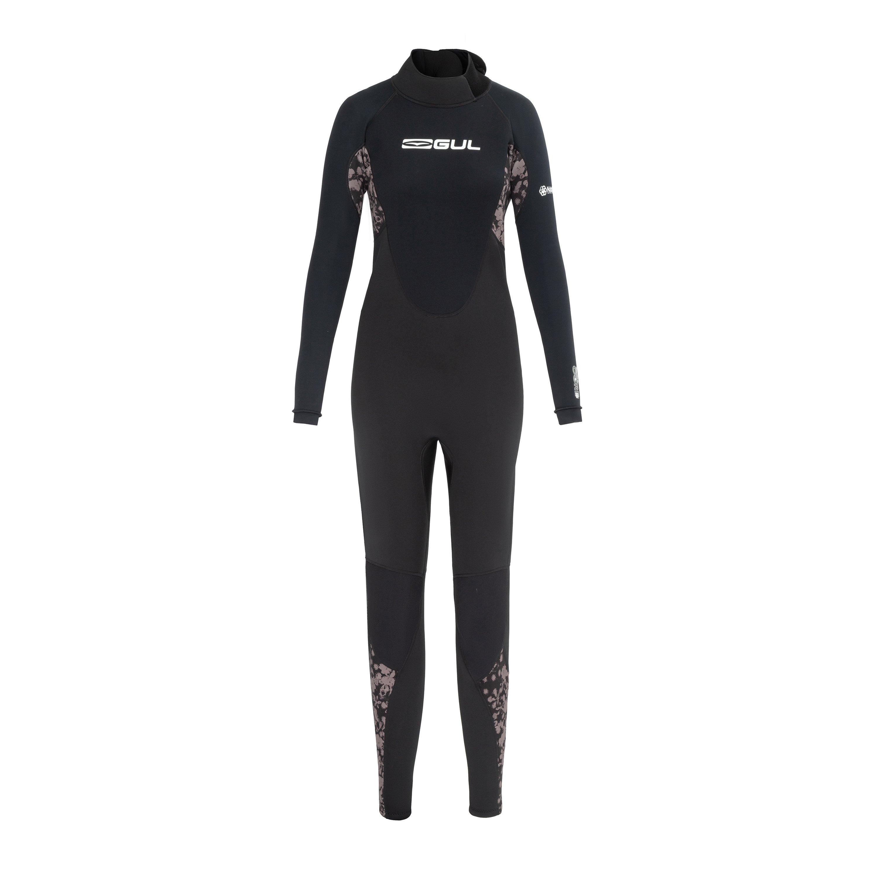 Black/Print - Gul - Contour Full Length 3.2mm Wetsuit Ladies - 1