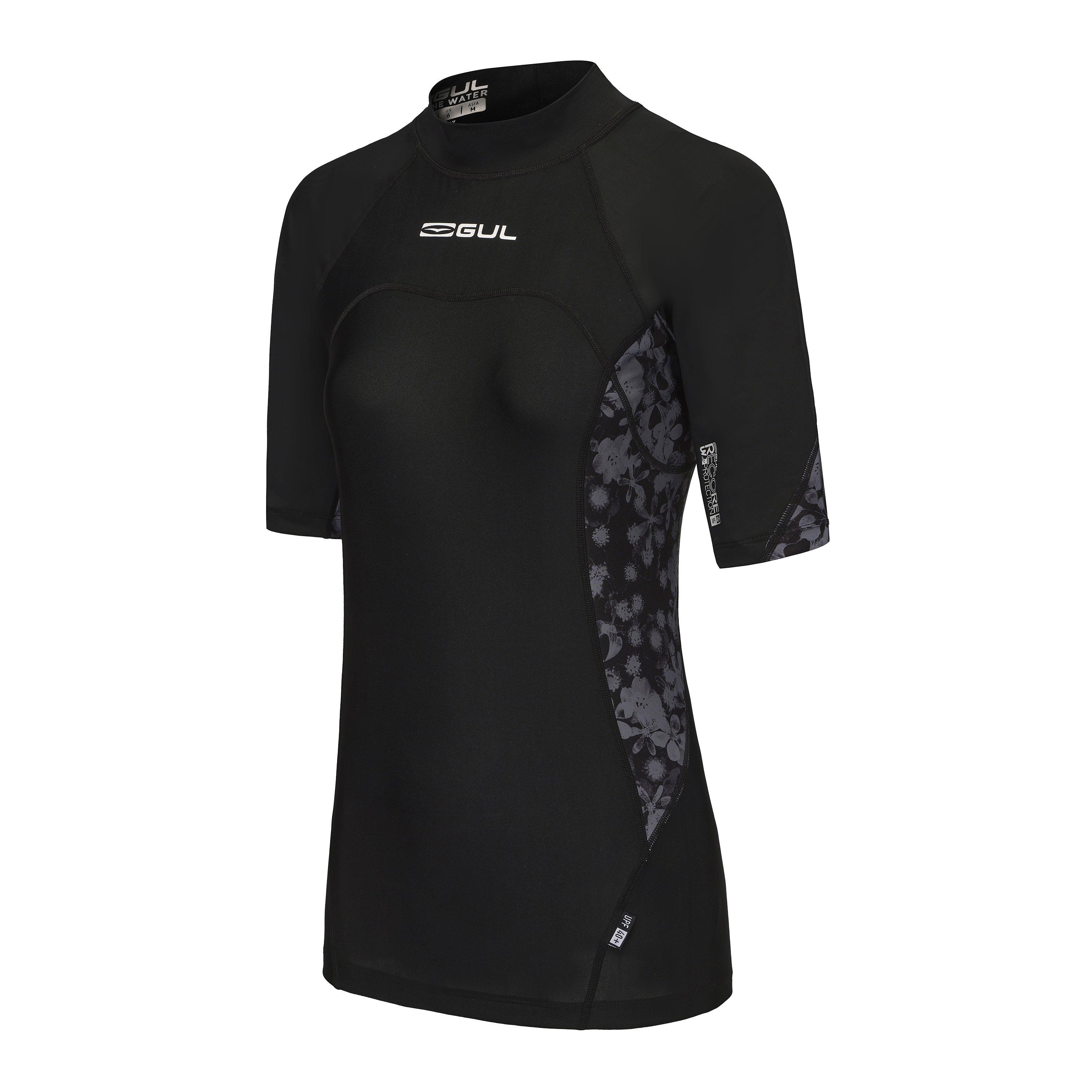 Black - Gul - Short Sleeve Rash Vest Ladies - 3