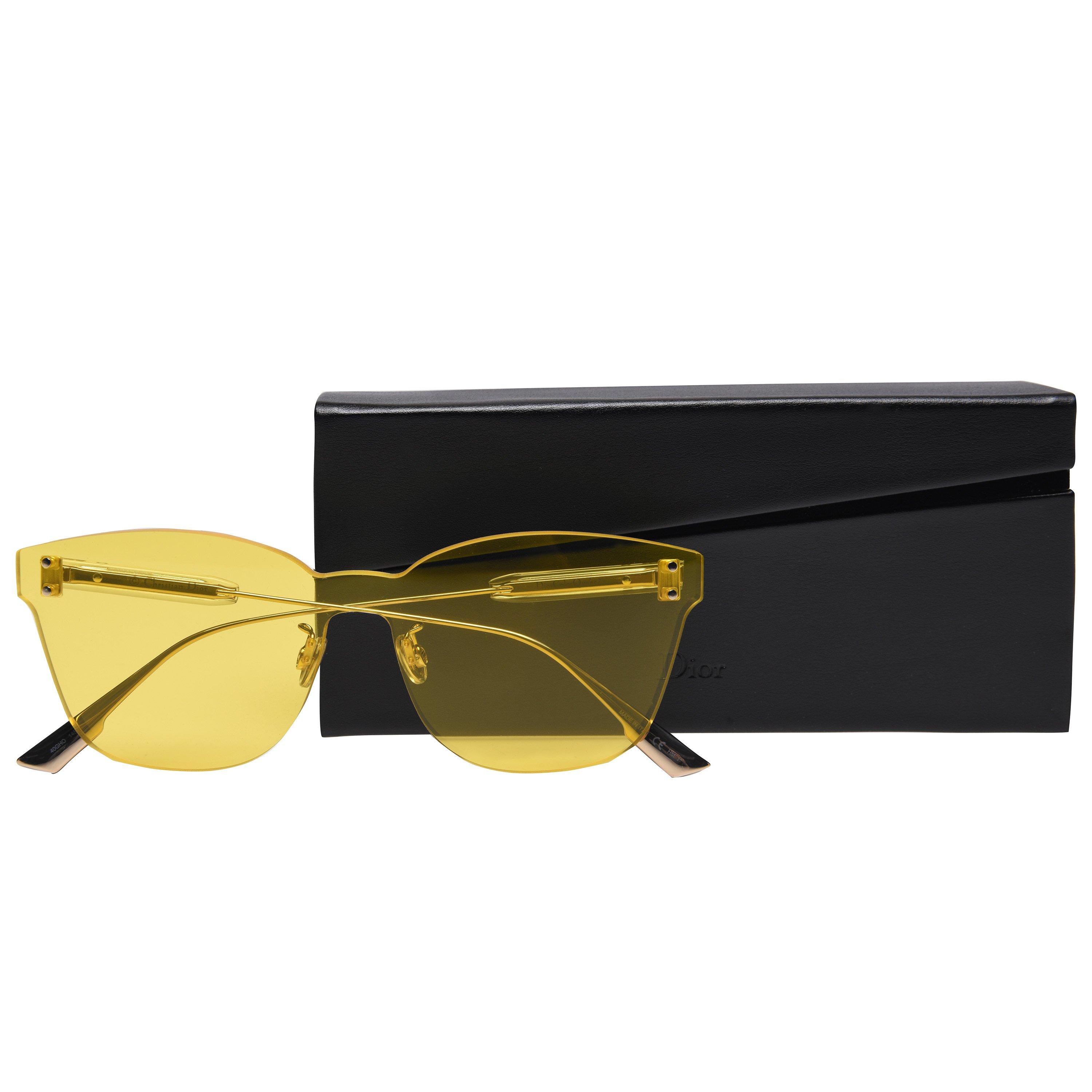 - - DIOR - Yellow 0CD001046 Square Sunglasses - 4