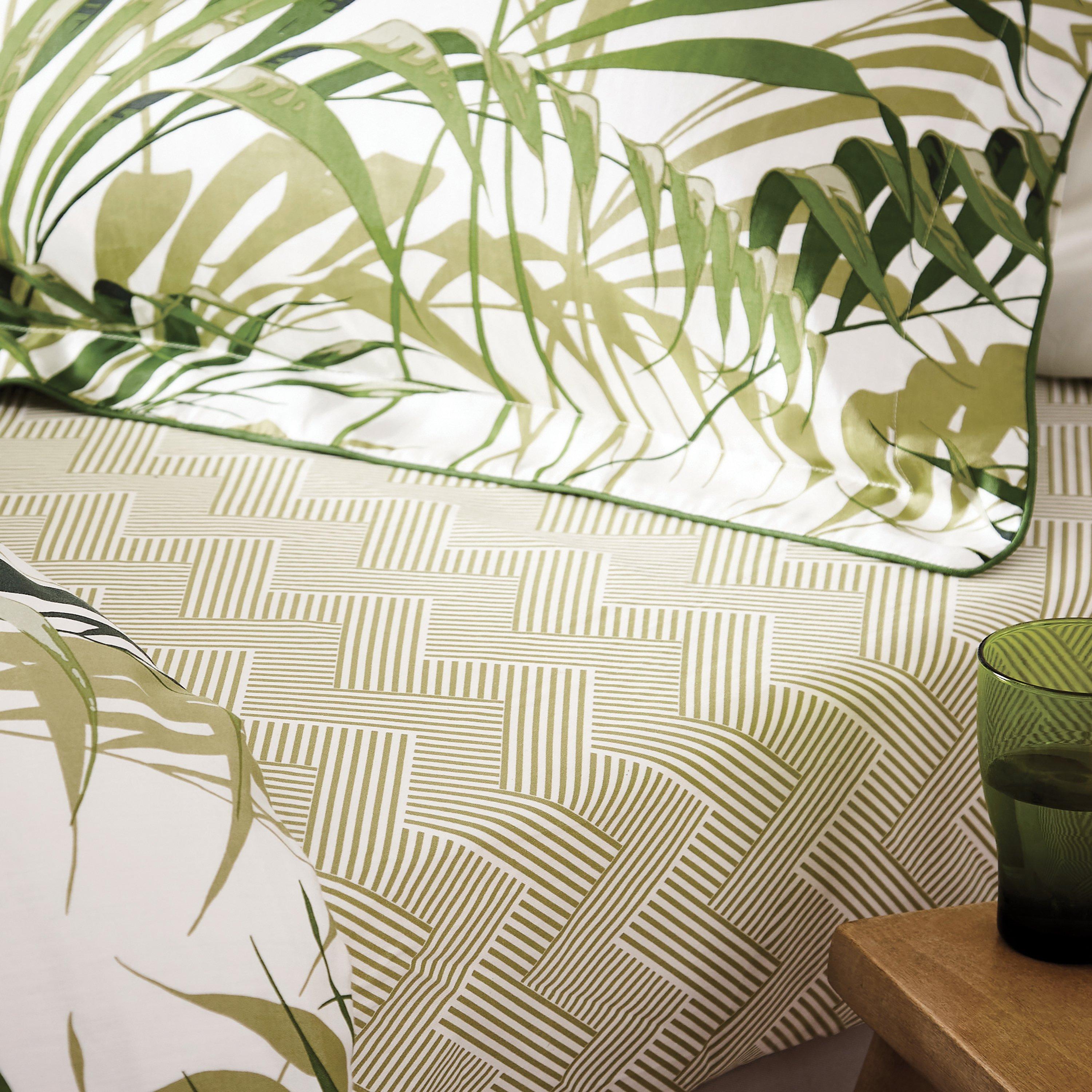 Botanical Green - Sanderson - PALMHOUSE FITTED SHEET - 2