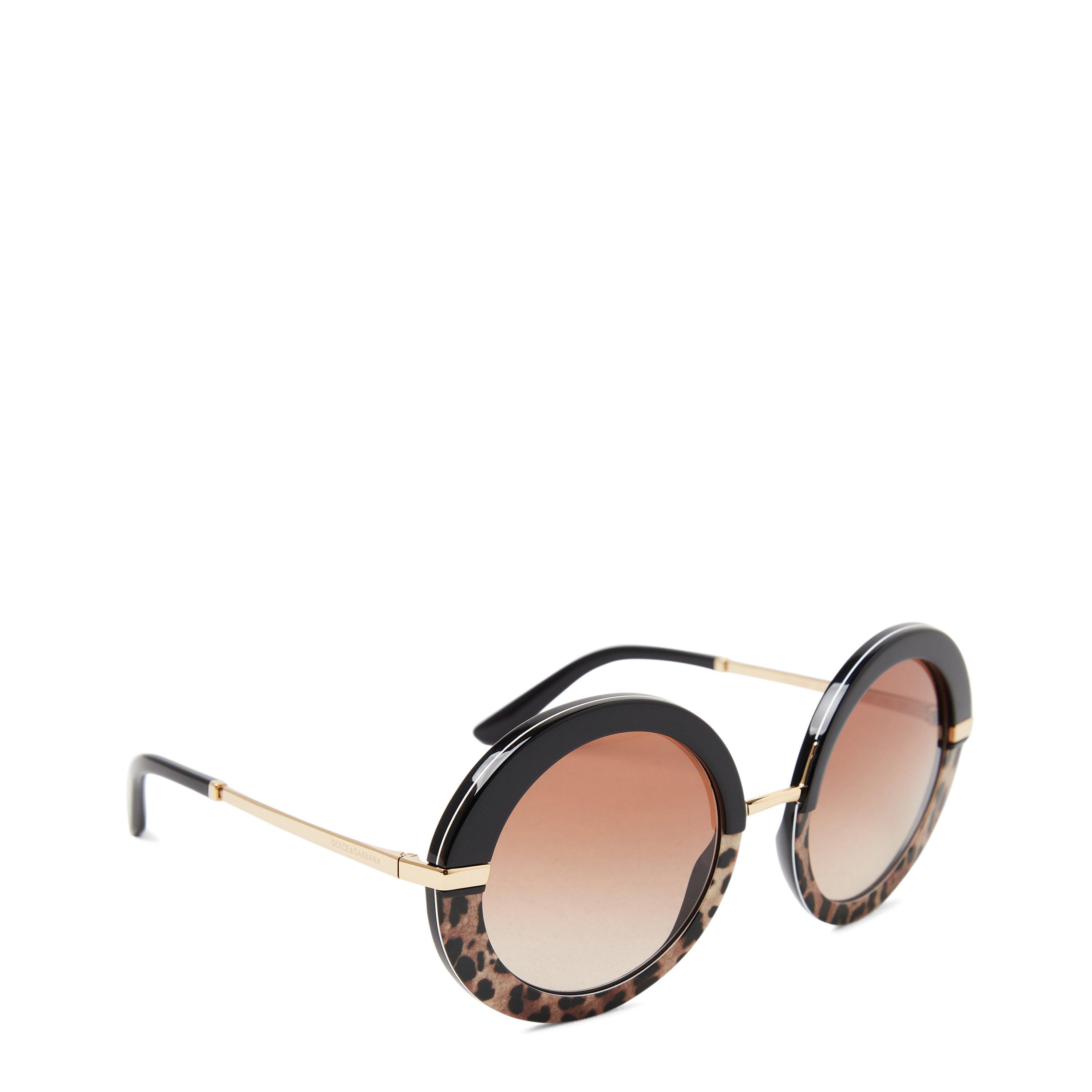 Black/Leo Print - Dolce and Gabbana - DG4393 Sunglasses - 1