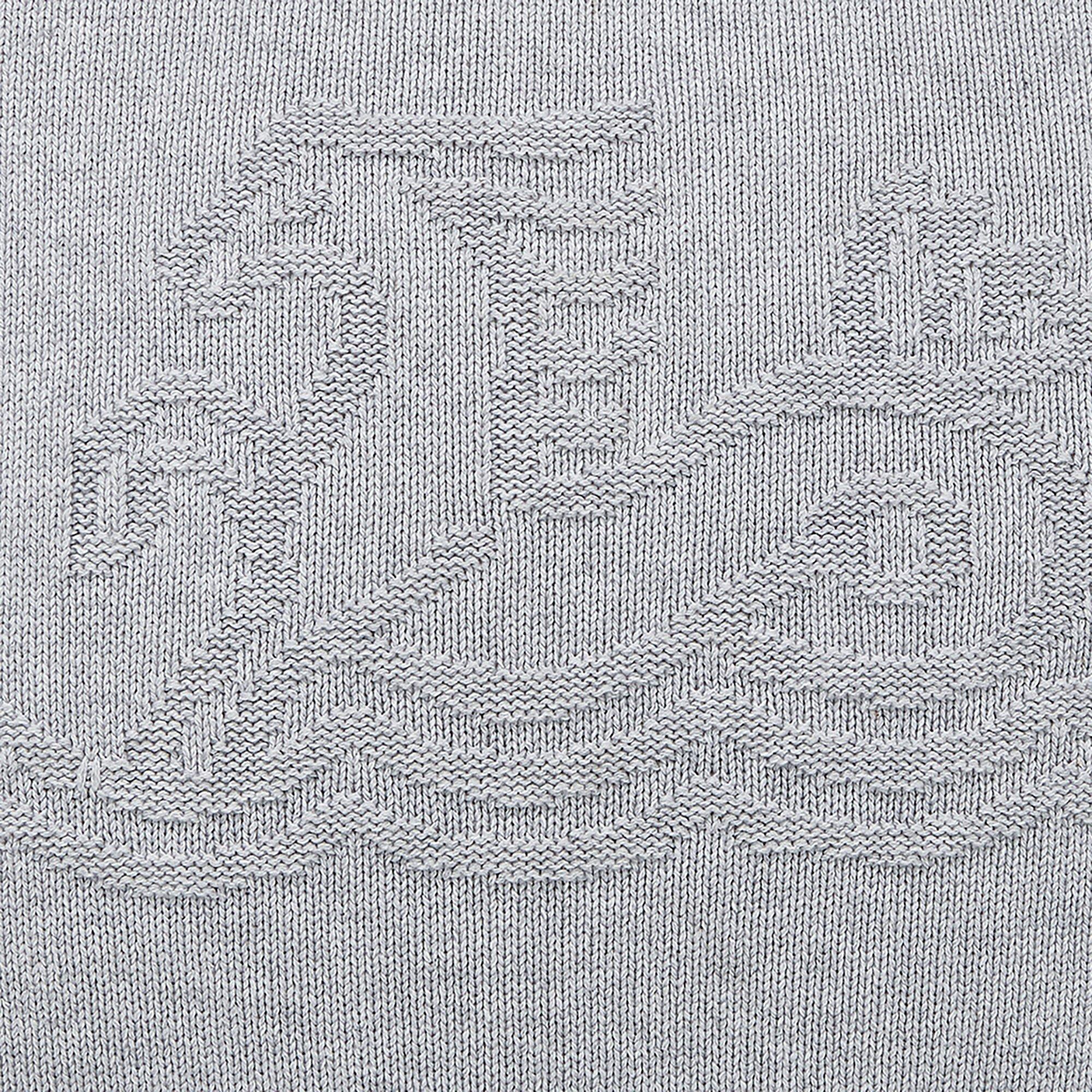 Silver - Bedeck of Belfast - Signature Knit Cotton Cushion - 3