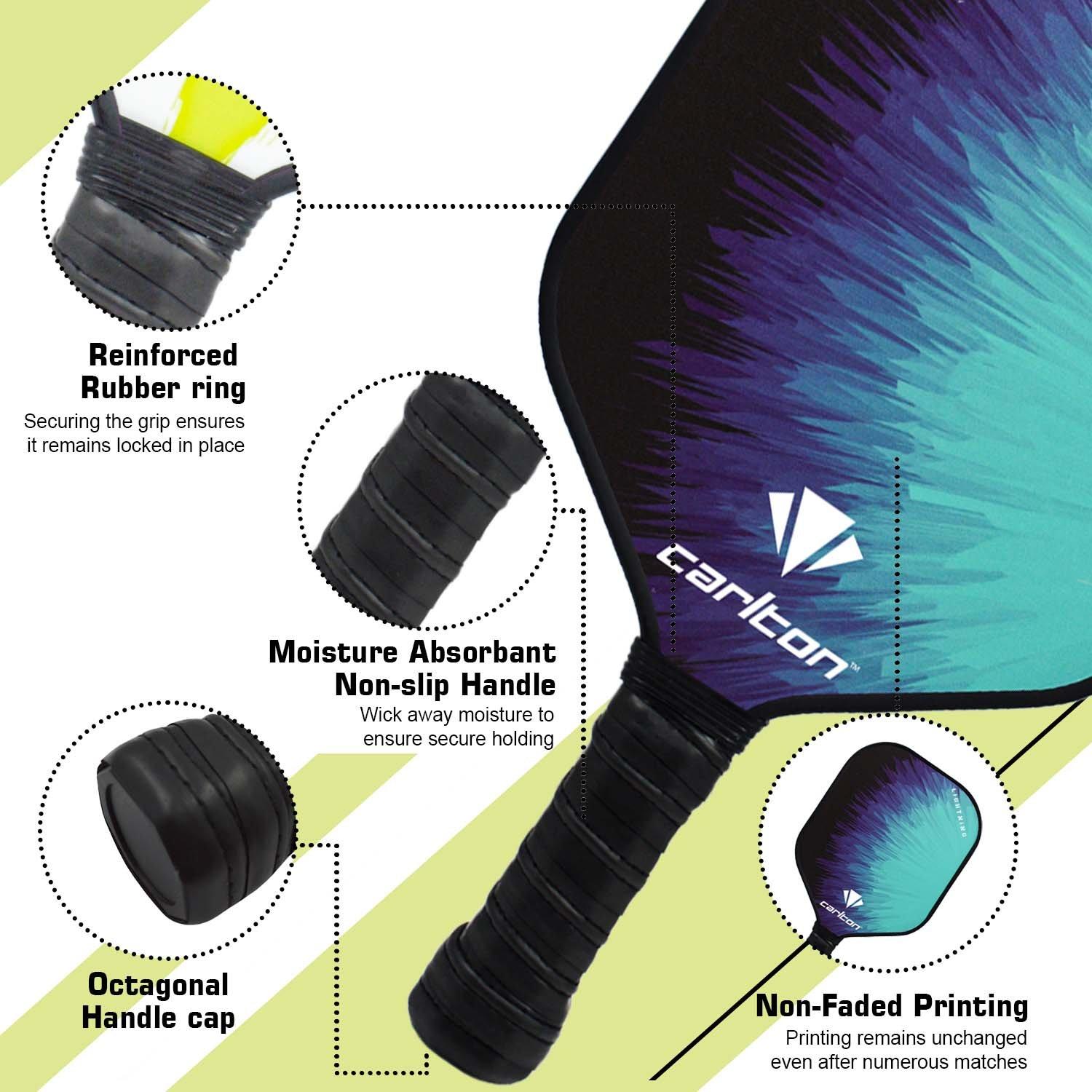 Multicolour - Carlton - Lightning Pickle Bat - 5