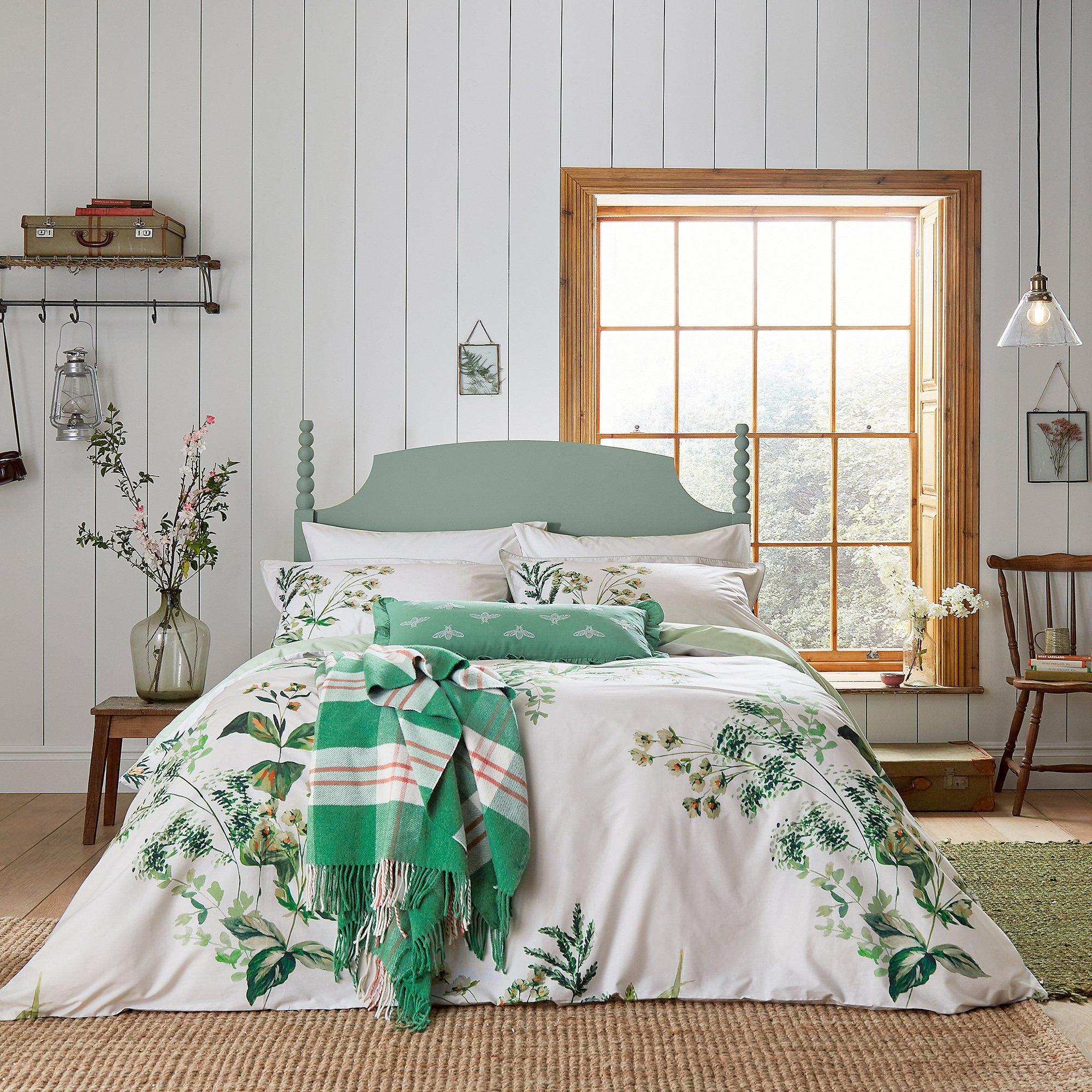 Green - Joules - Lakeside Slumber Cotton Throw - 3