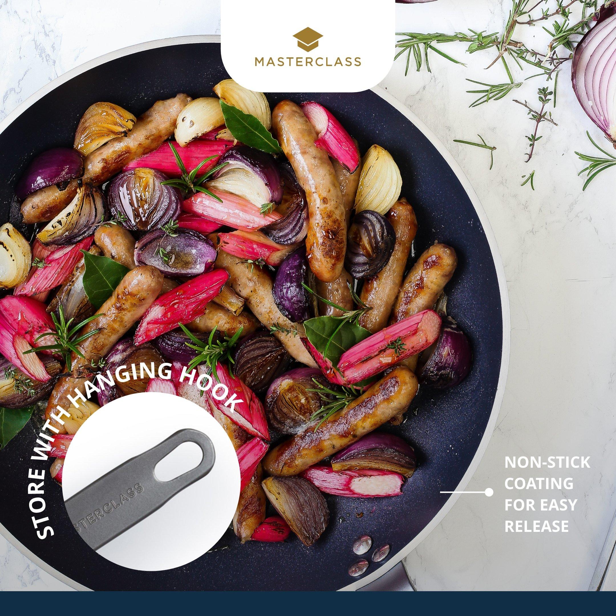 Black - MasterClass - MasterClass Heavy Duty Frying Pan, 32cm - 2