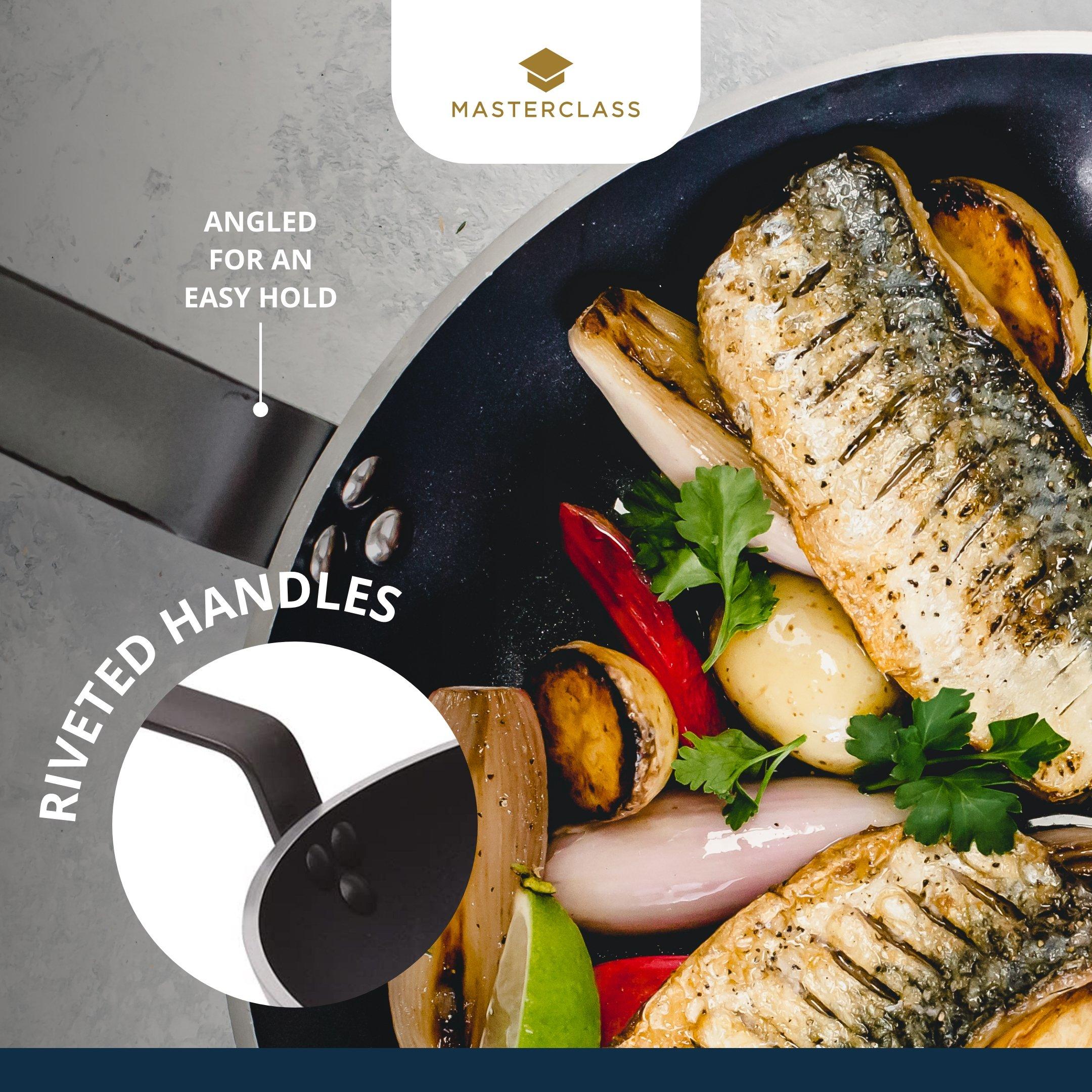 Black - MasterClass - MasterClass Heavy Duty Frying Pan, 32cm - 3