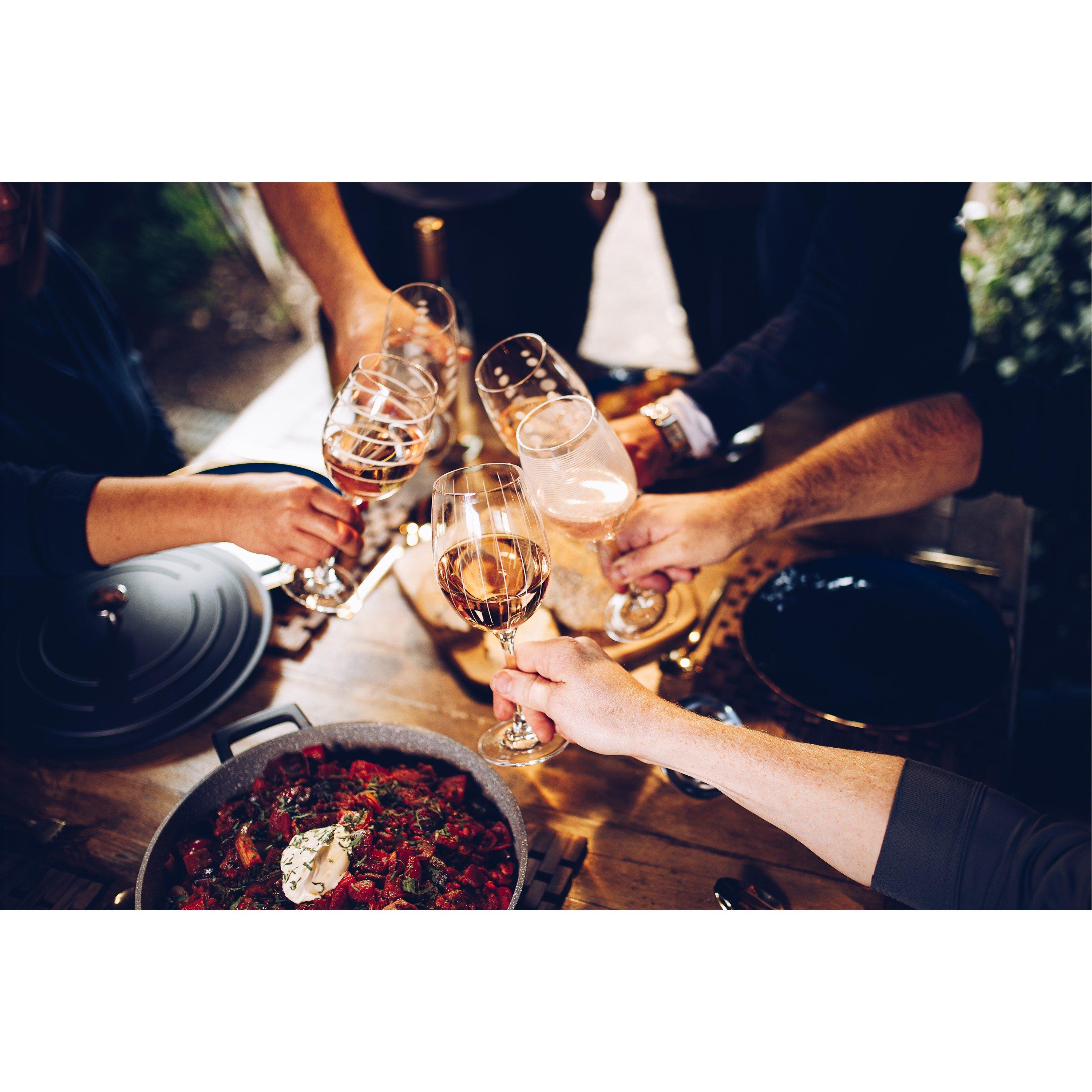 Clear - Mikasa - Mikasa Cheers Set Of 4 White Wine Glasses - 2