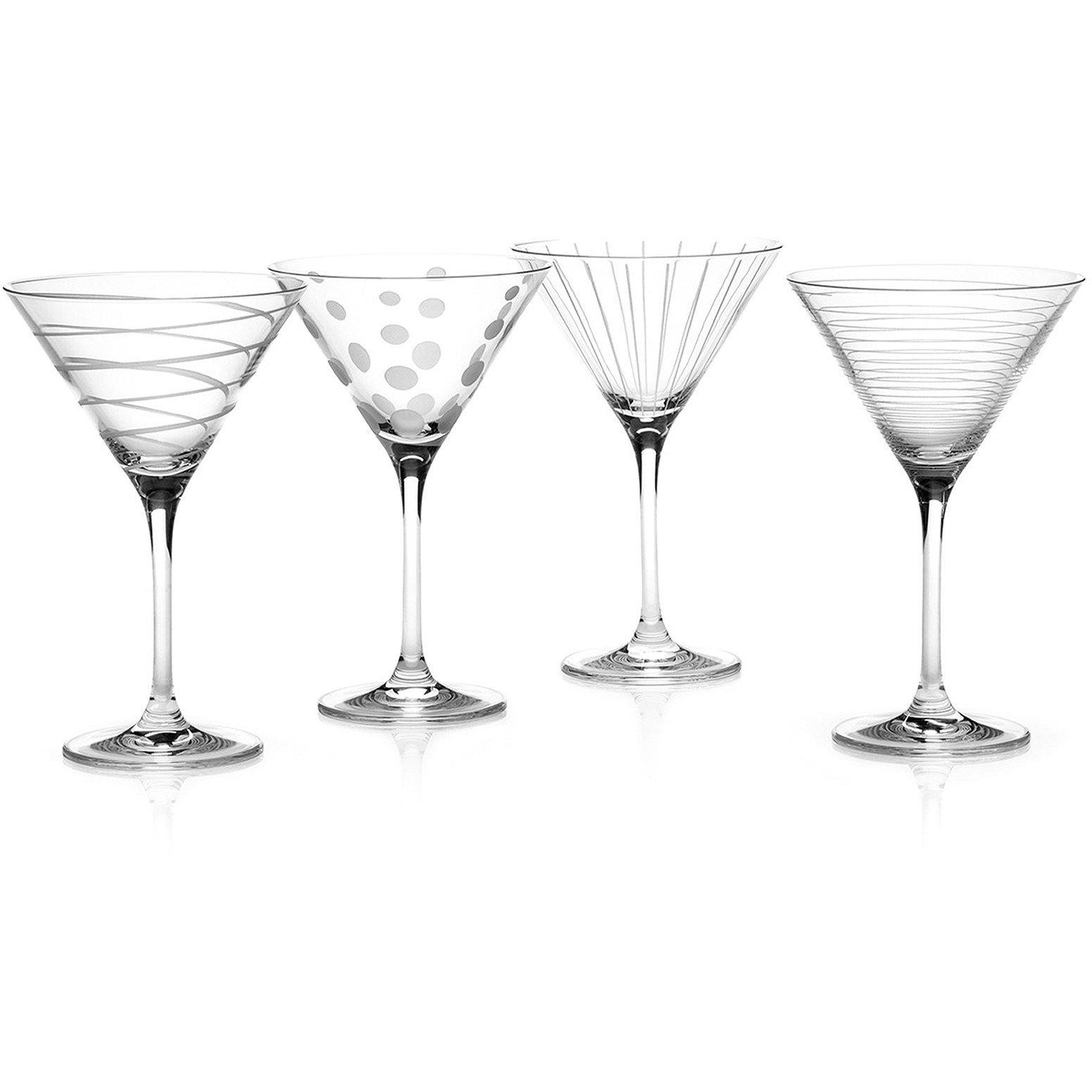 Clear - Mikasa - Cheers Set Of 4 Martini Glasses - 1