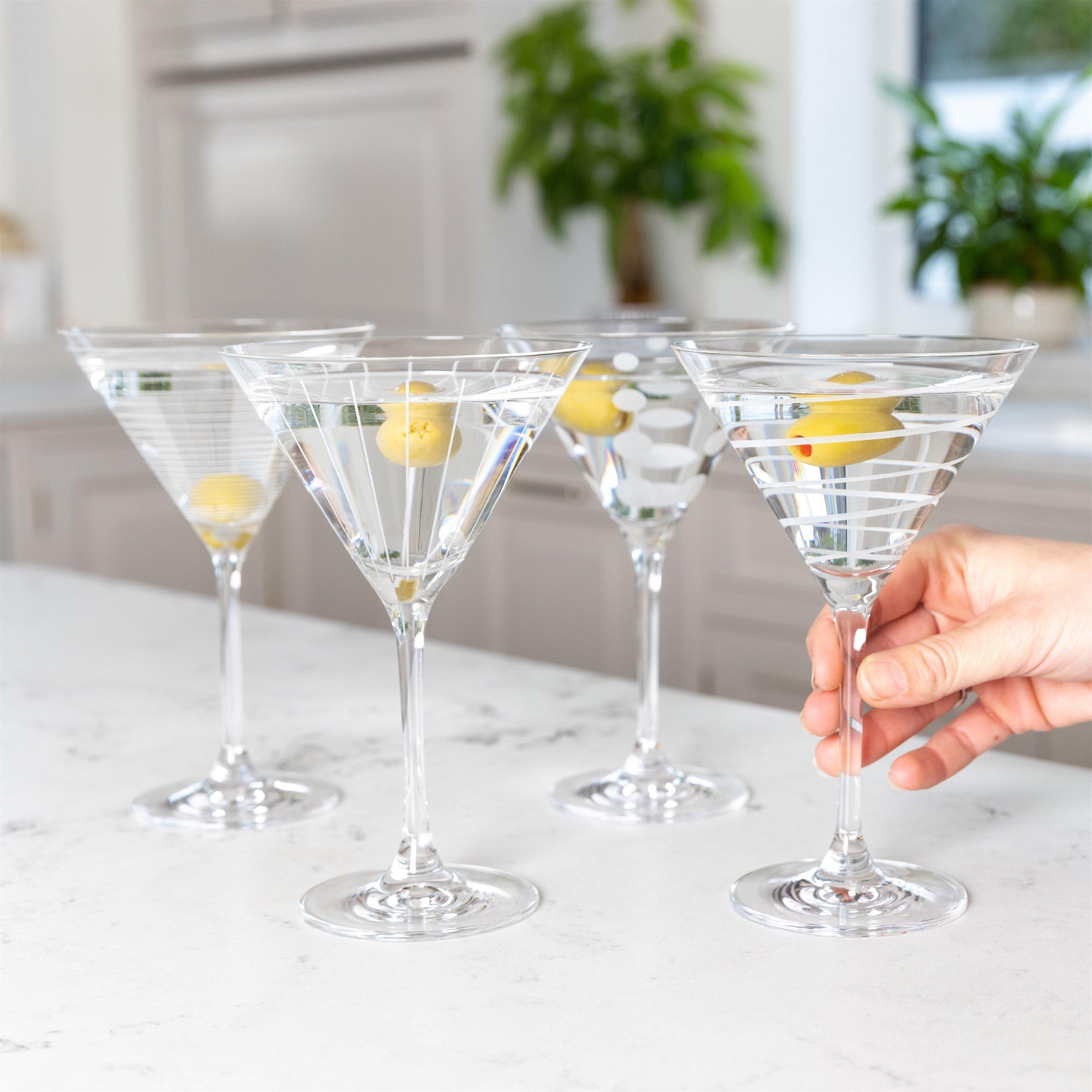 Clear - Mikasa - Mikasa Cheers Set Of 4 Martini Glasses - 2