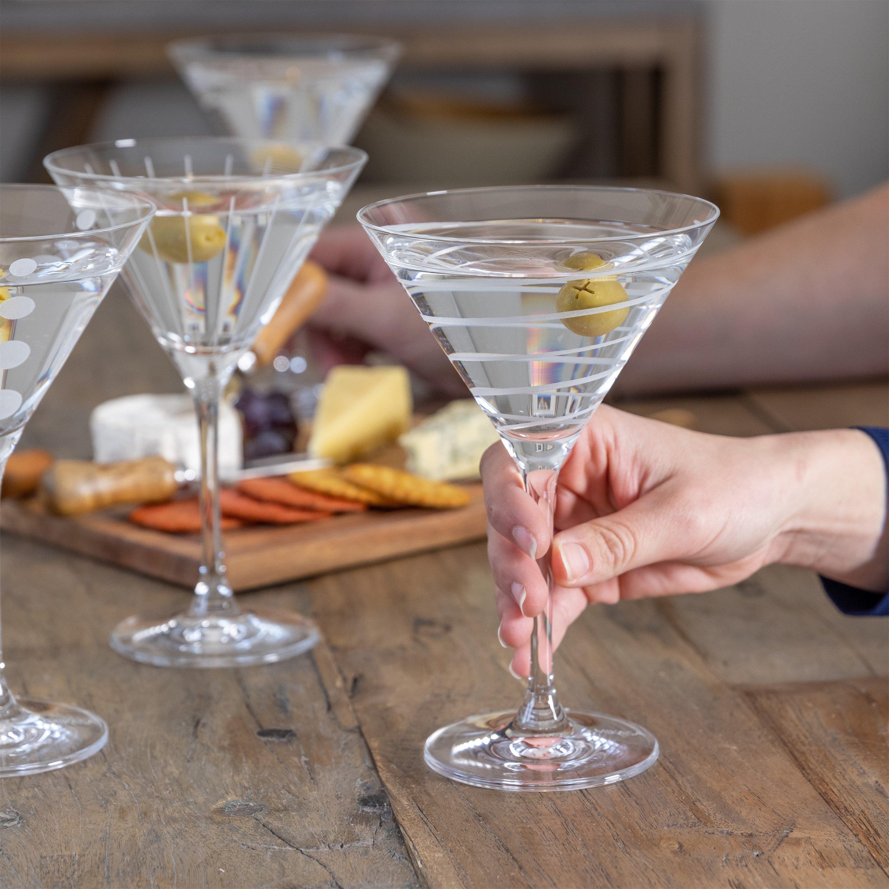 Clear - Mikasa - Mikasa Cheers Set Of 4 Martini Glasses - 4
