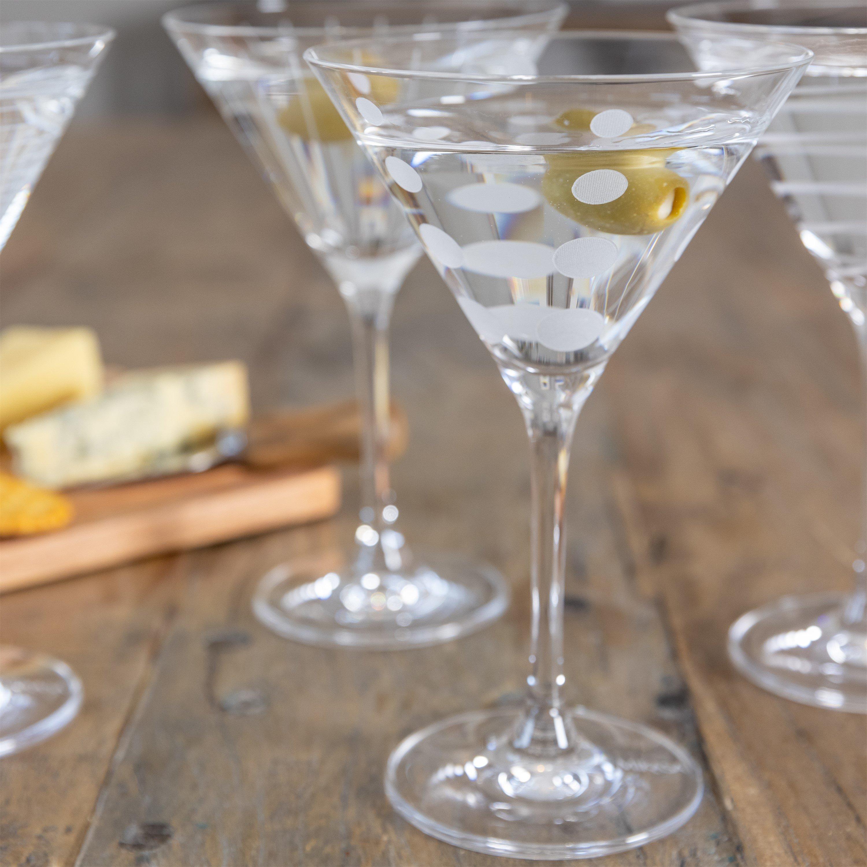 Clear - Mikasa - Mikasa Cheers Set Of 4 Martini Glasses - 5