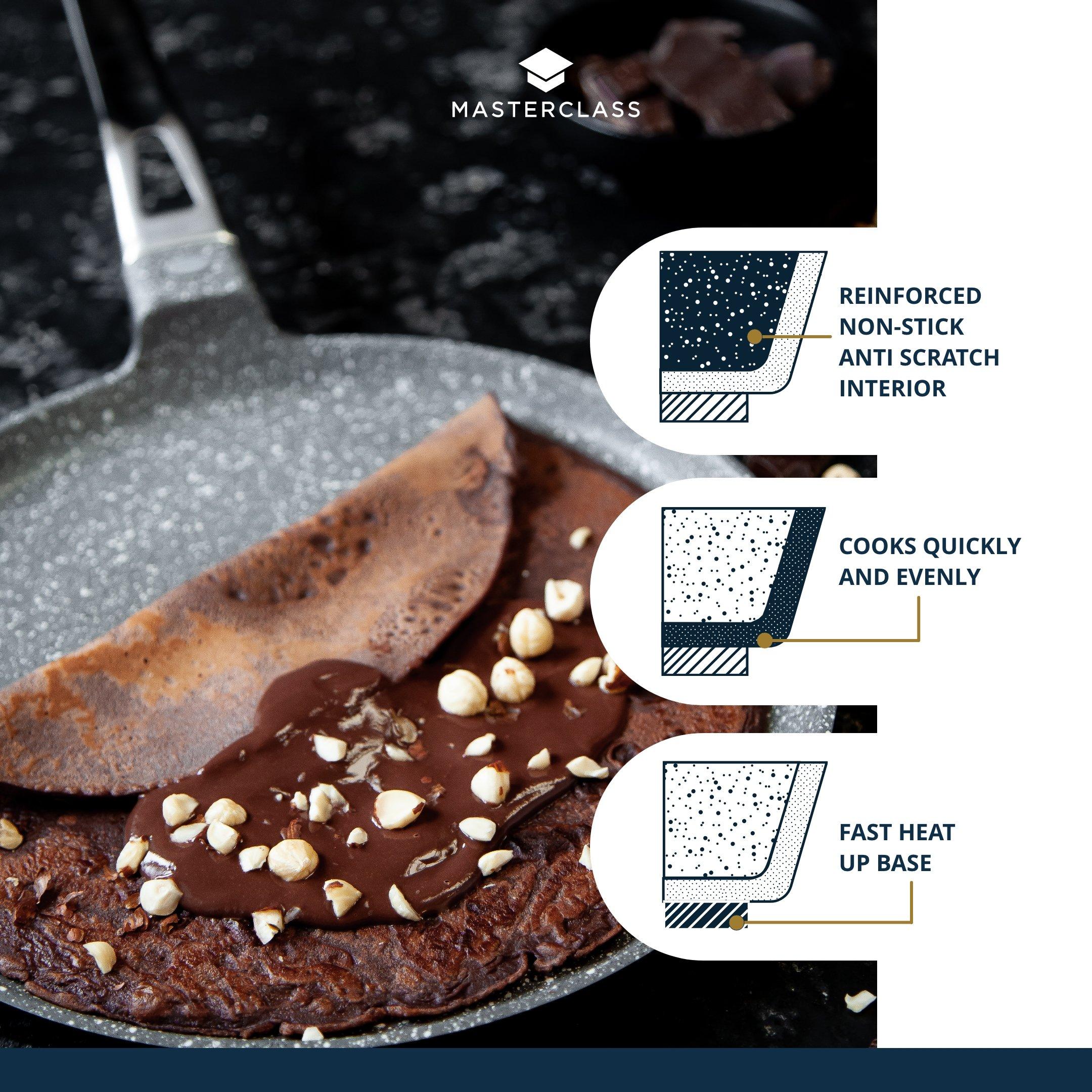Grey - MasterClass - MasterClass Cast Aluminium Crepe Pan for Induction - 4