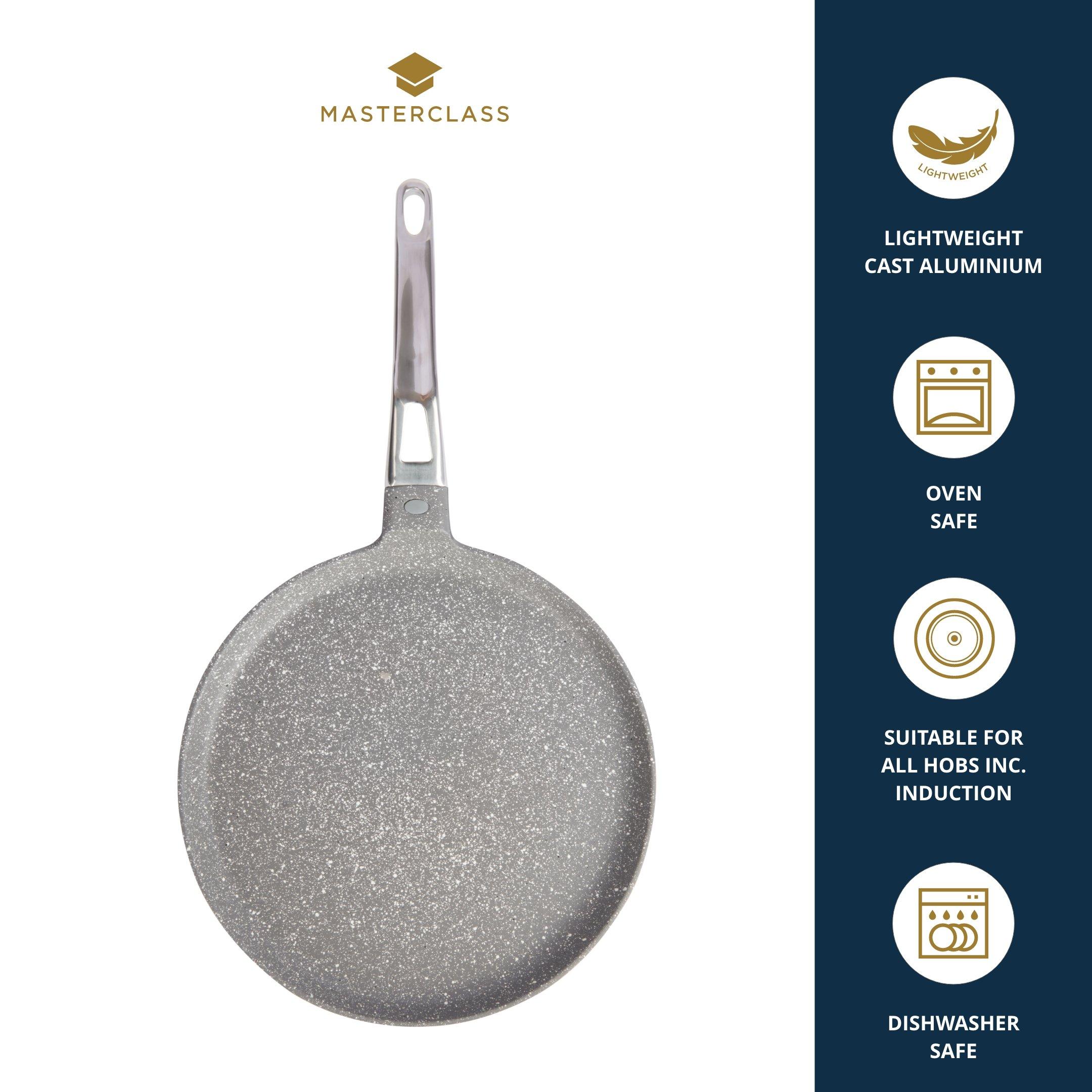 Grey - MasterClass - MasterClass Cast Aluminium Crepe Pan for Induction - 5
