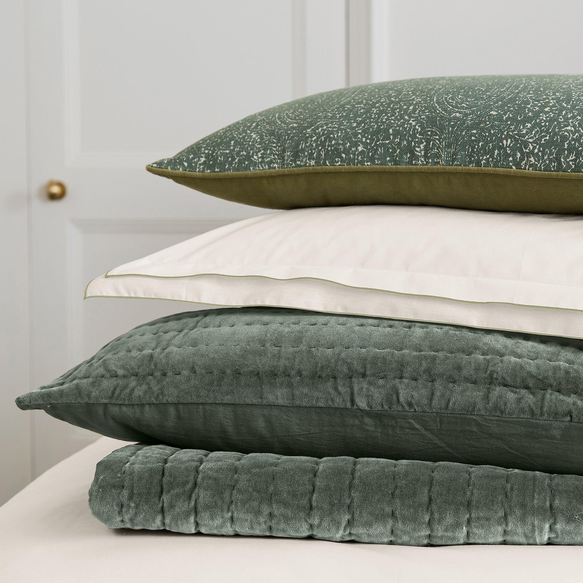 Nettle Green - Bedeck of Belfast - Alder Cotton Pillow Sham Nettle Green - 2