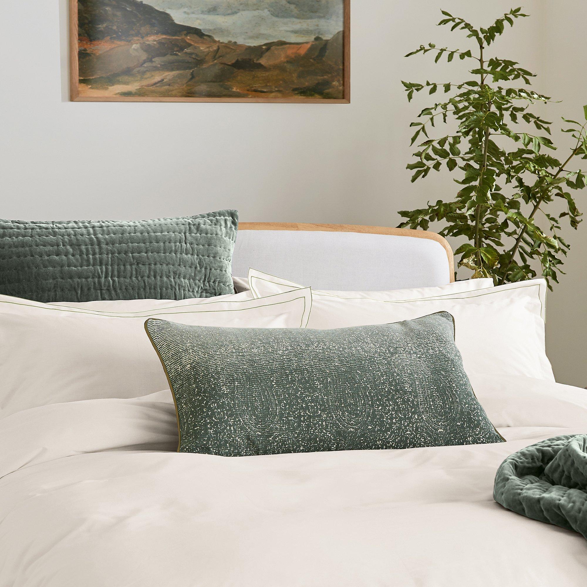 Nettle Green - Bedeck of Belfast - Alder Cotton Pillow Sham Nettle Green - 3