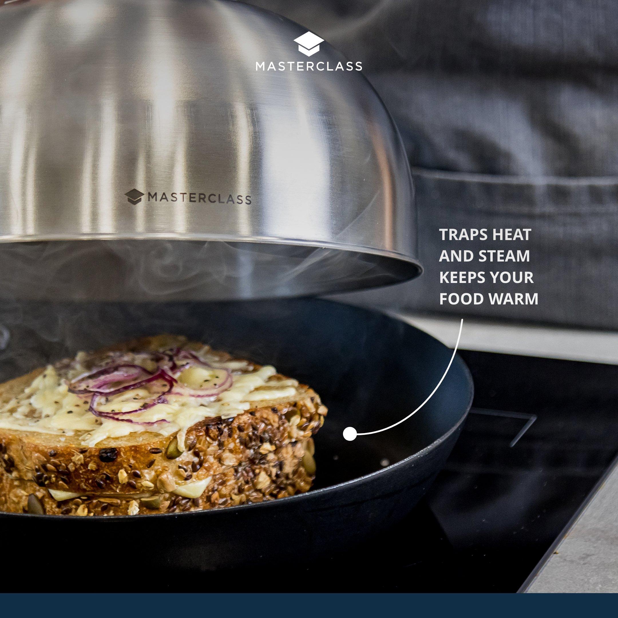 Silver - MasterClass - MasterClass Cheese Melting Dome / Burger Steamer - 2