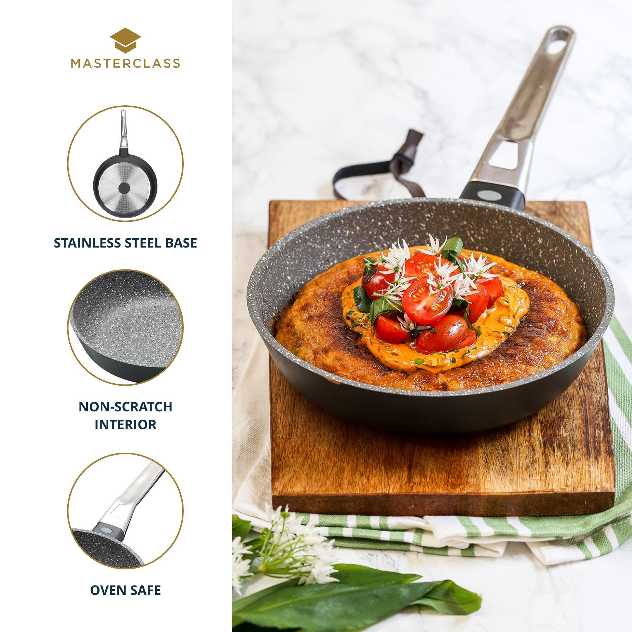 Grey - MasterClass - MasterClass Cast Aluminium Fry Pan - 4