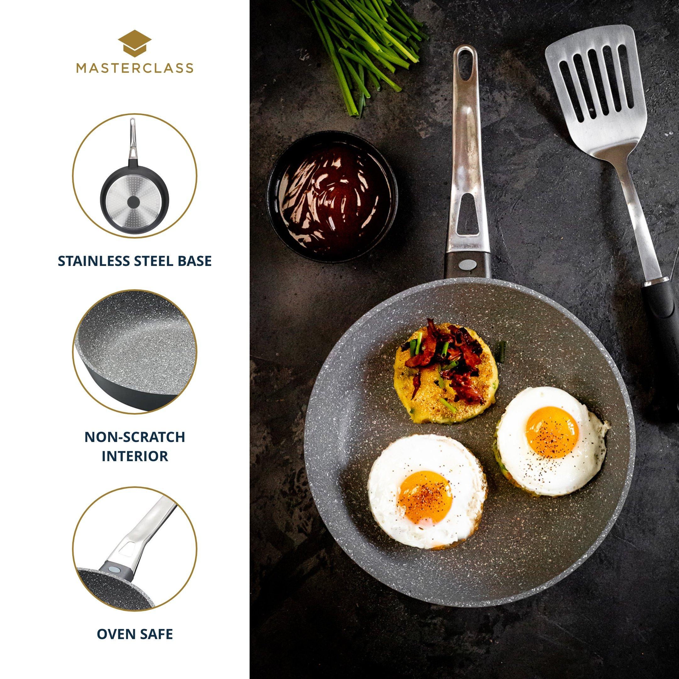Grey - MasterClass - MasterClass Cast Aluminium Fry Pan - 4
