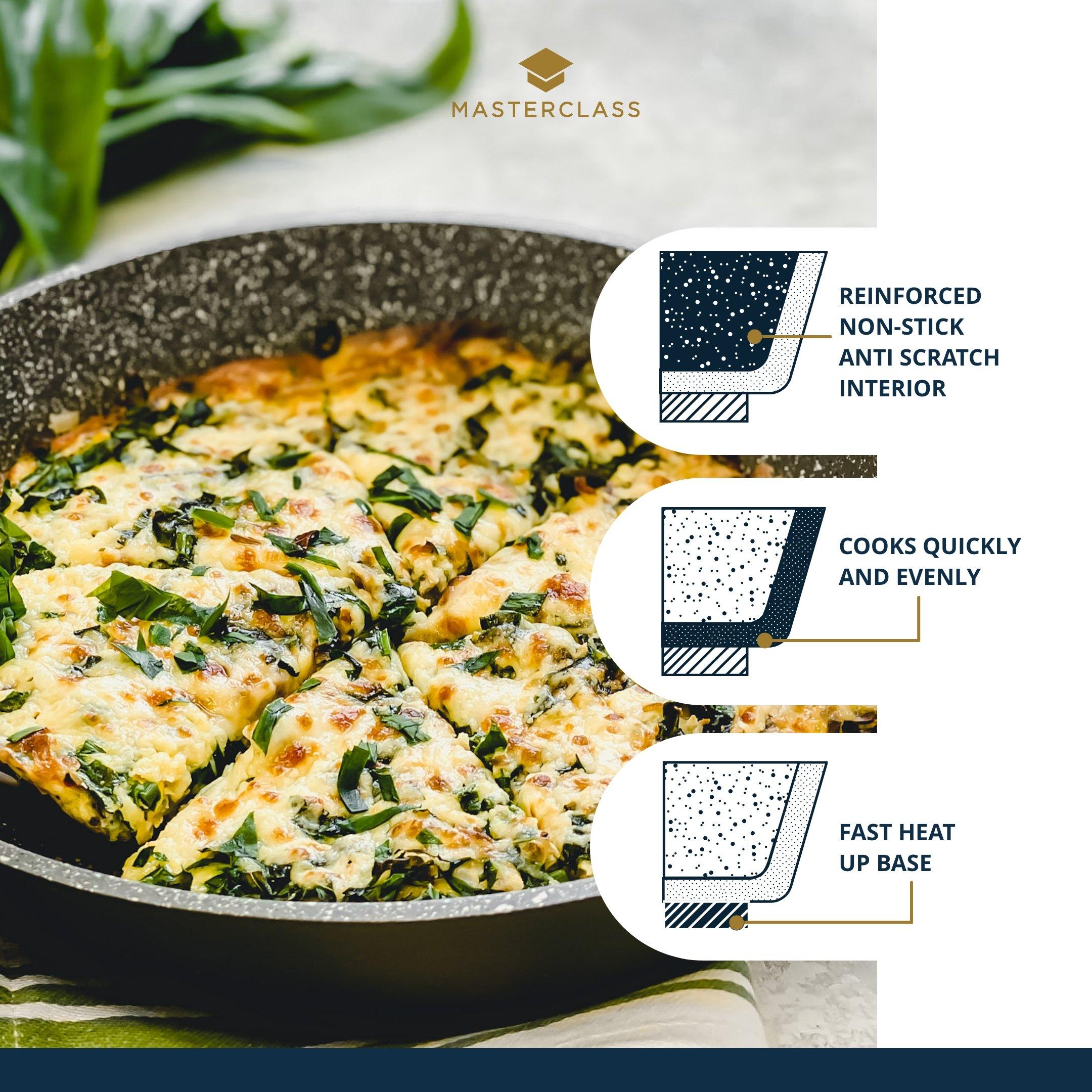 Grey - MasterClass - MasterClass Cast Aluminium Fry Pan - 5