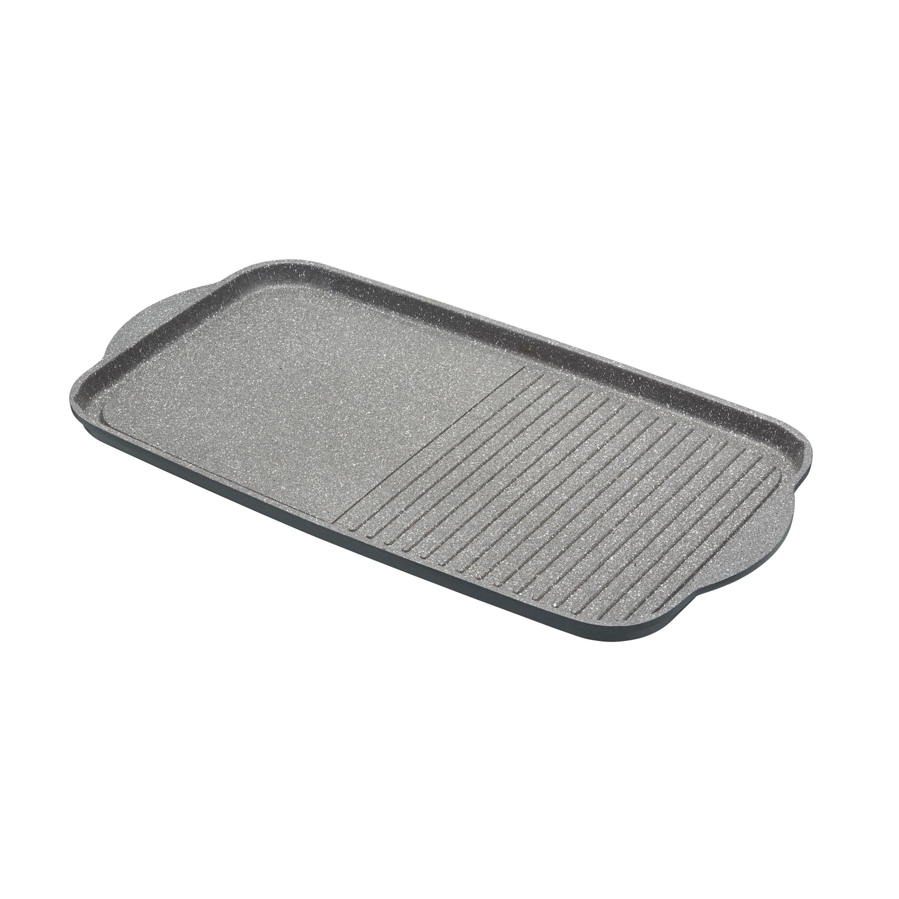 Grey - MasterClass - MasterClass Cast Aluminium Dual Griddle Tray - 1