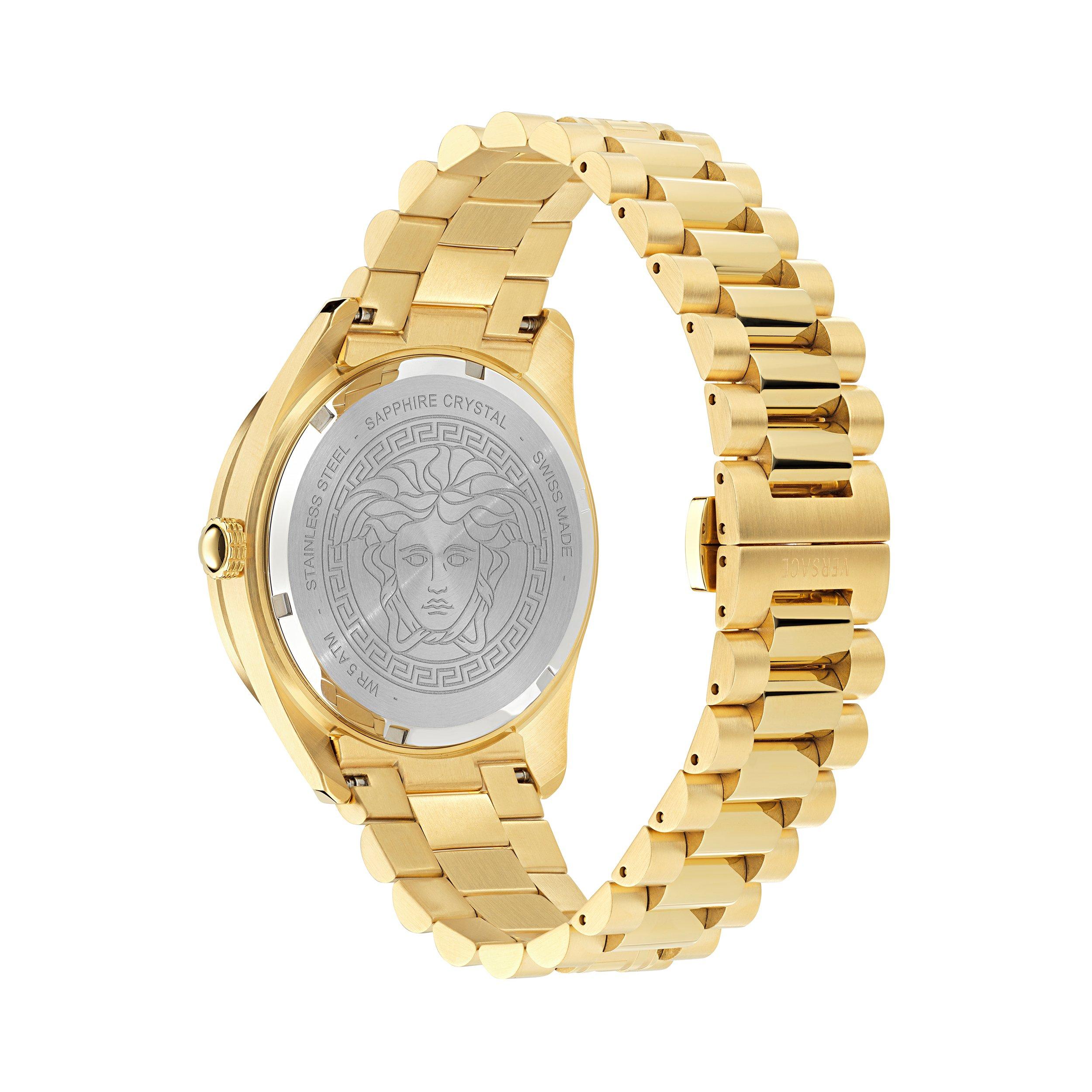 Black/Gold - Versace - Dome Watch - 2