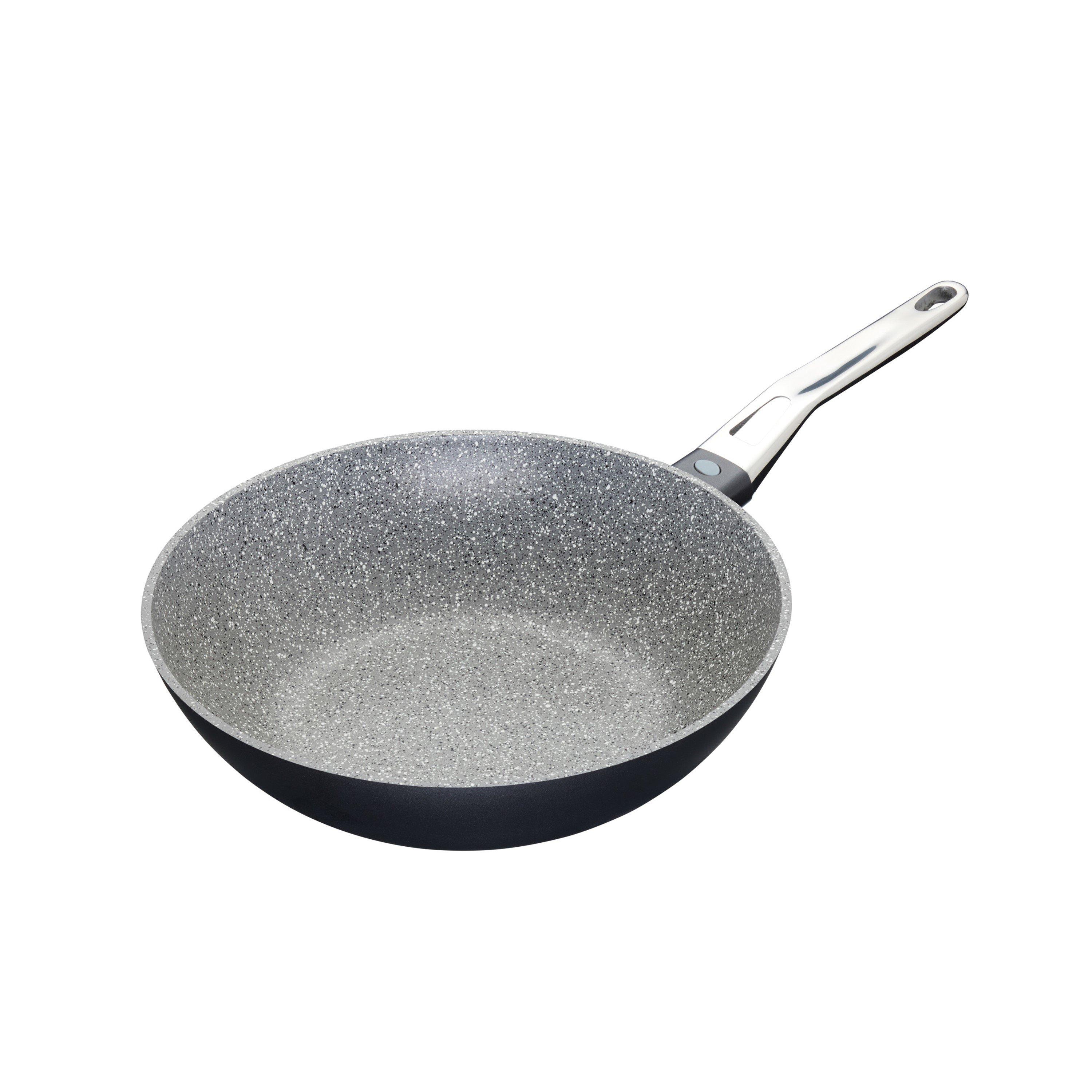 Masterclass  Stir Fry Pan / Wok For Induction Hob - Grey - 28x49cm