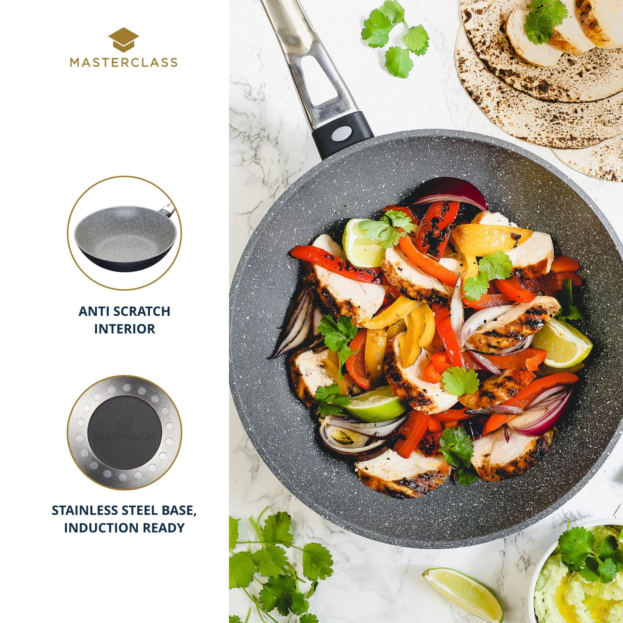 Grey - MasterClass - MasterClass Stir Fry Pan / Wok For Induction Hob - 3
