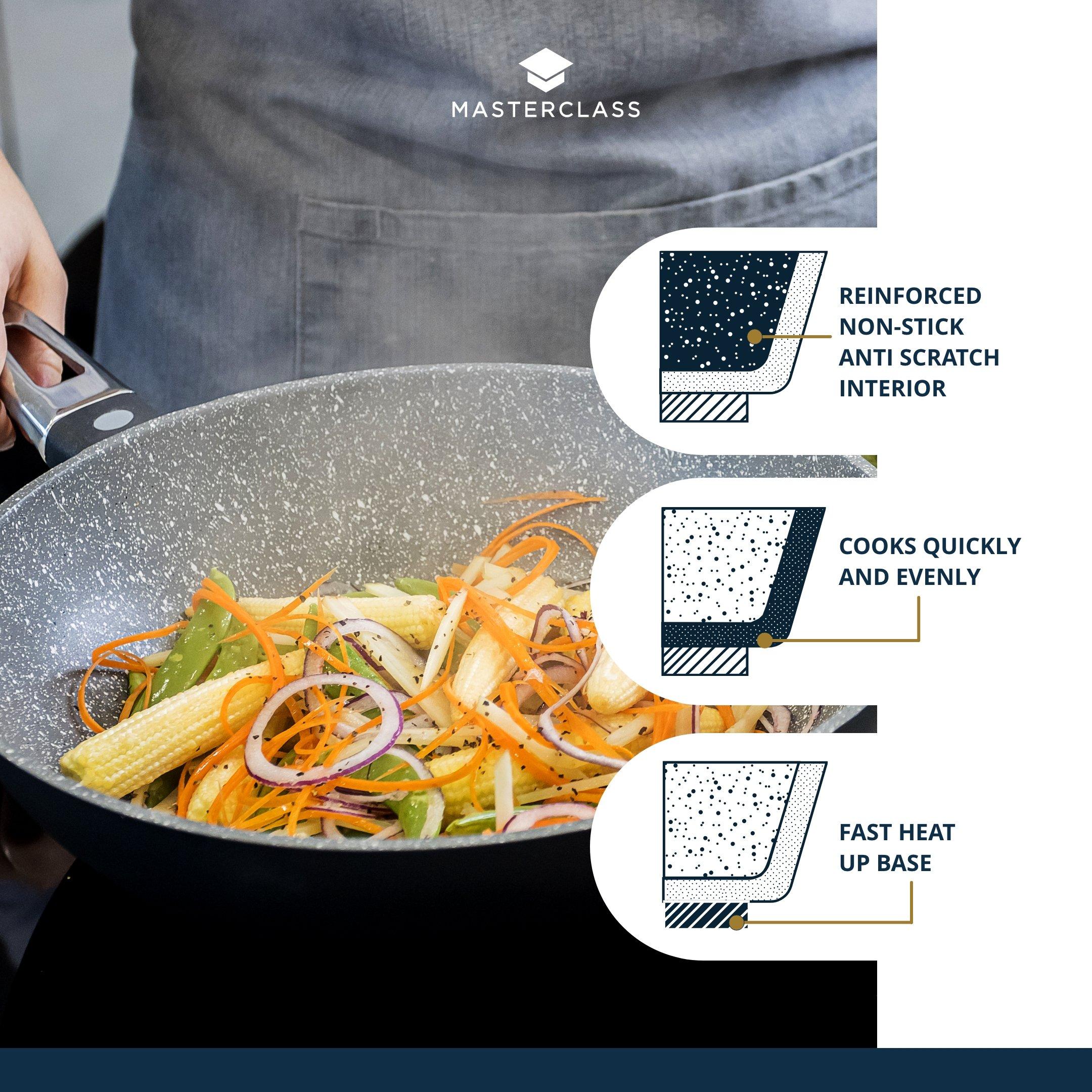 Grey - MasterClass - MasterClass Stir Fry Pan / Wok For Induction Hob - 4