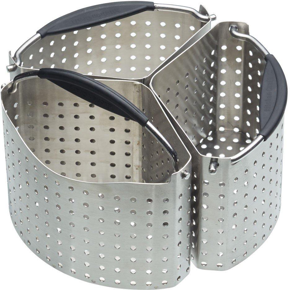 Silver - MasterClass - Set of 3 Saucepan Divider Basket - 1