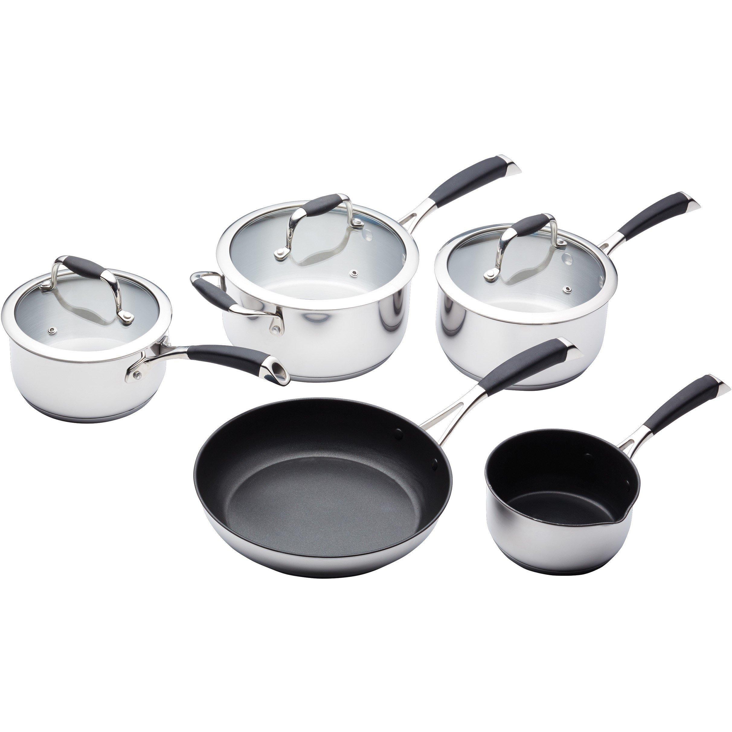 Silver - MasterClass - 5 Piece Deluxe Cookware Set - 1