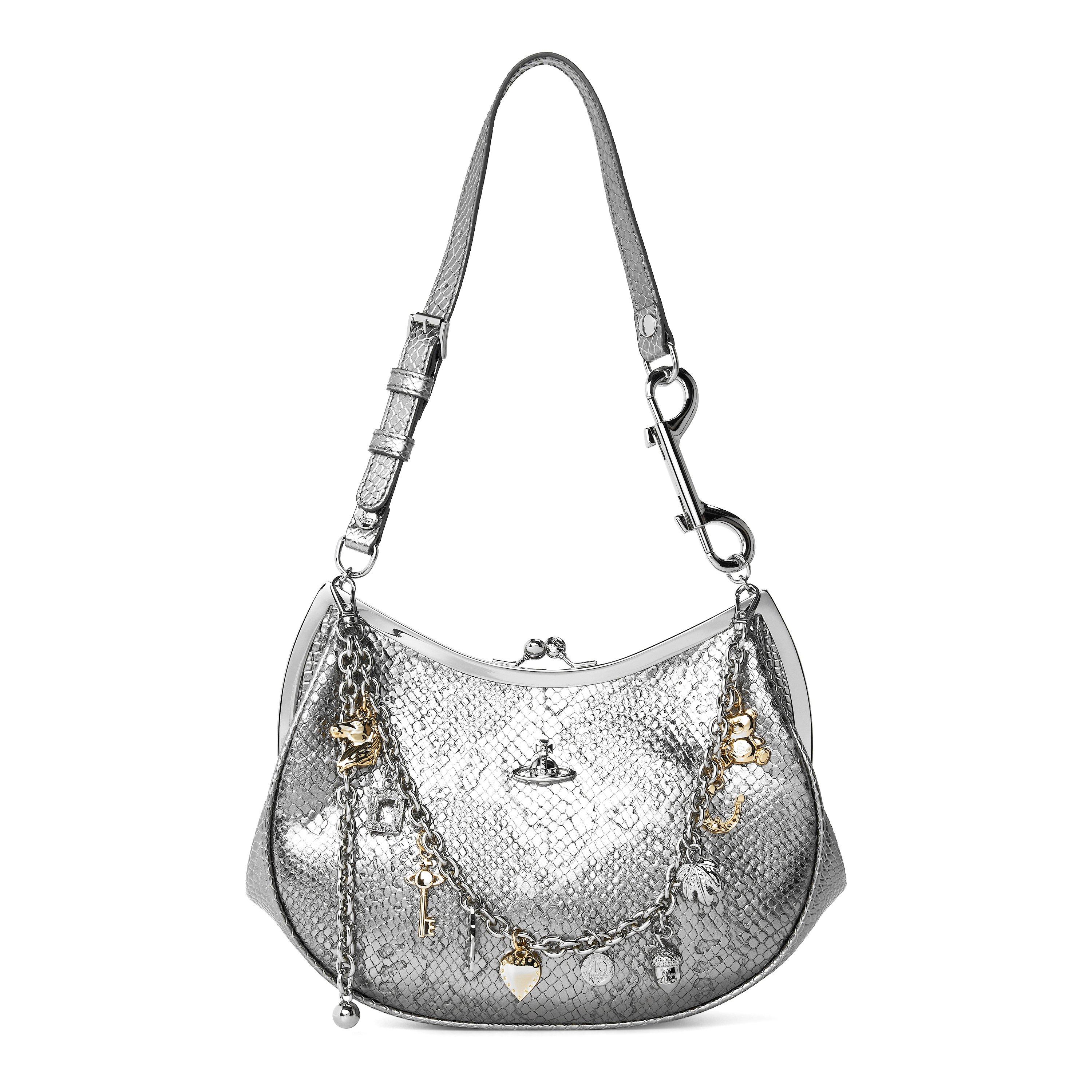 Vivienne Westwood Charm Frame Shoulder Bag - IRON/CHARMS