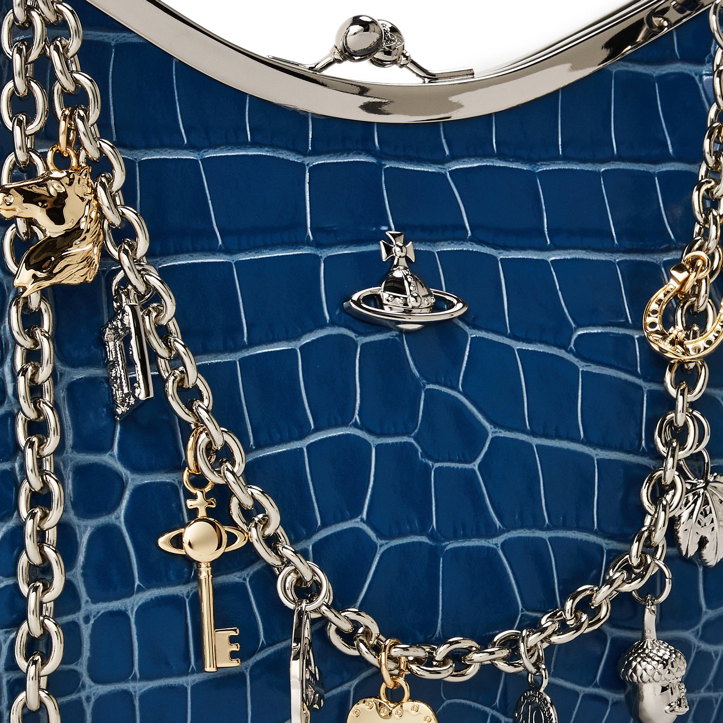 BLUE/CHARMS - Vivienne Westwood - Charm Frame Shoulder Bag - 4