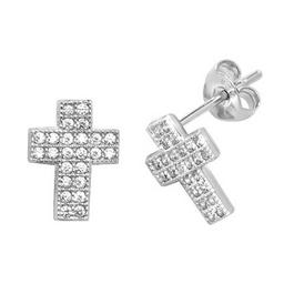 Mason Knight Yager 925 Sterling Silver Cros Full Stone Stud