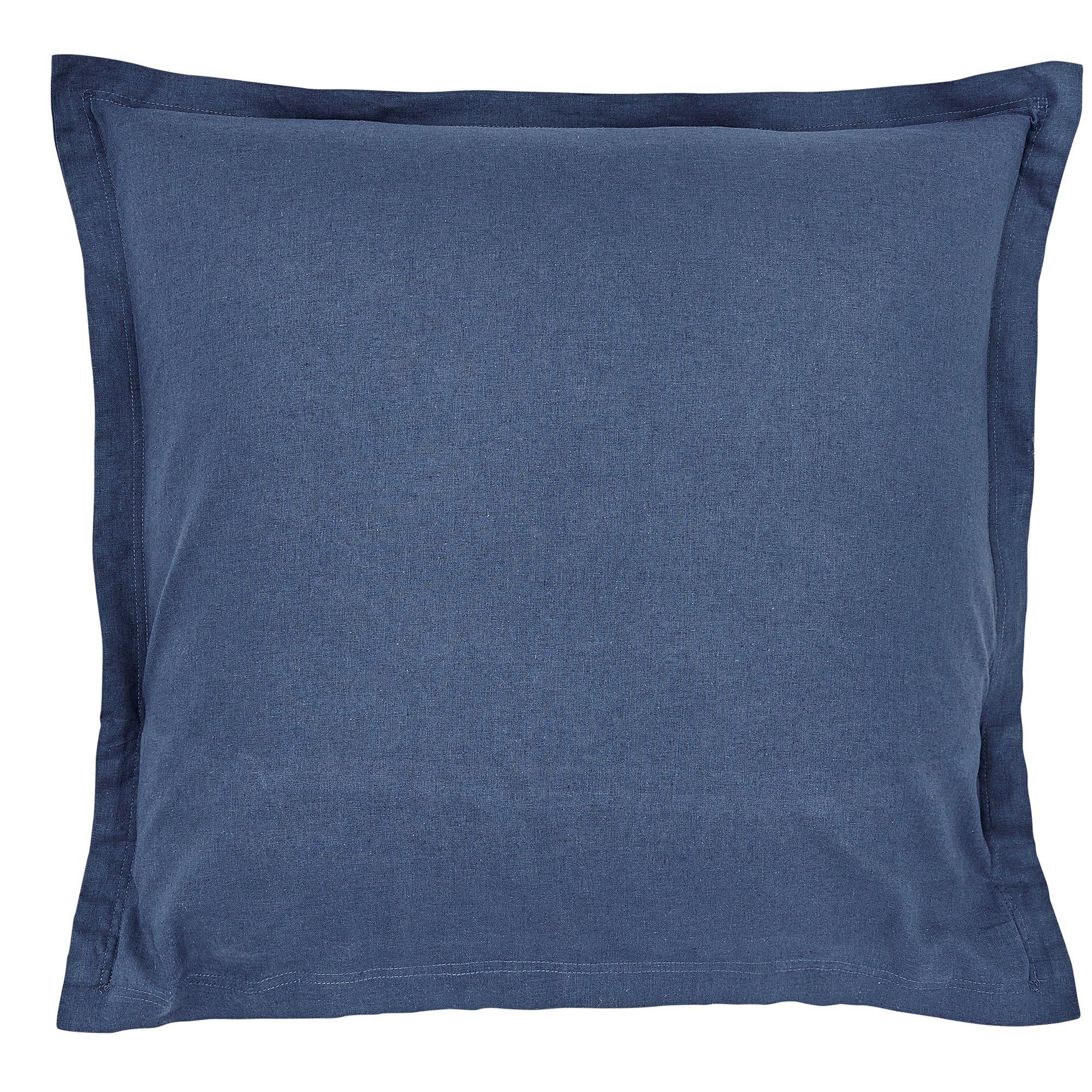 Bedeck Of Belfast  Ren Pillow Case Square Pair Indigo - SQUARE PILLOWCASE