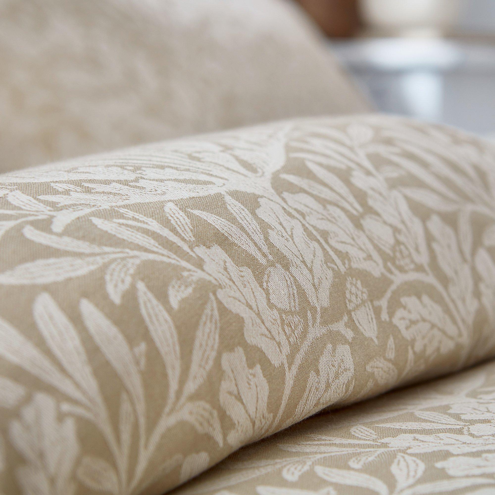 Linen - Morris and Co - Pure Acorn  Jacquard Duvet Cover Linen - 3