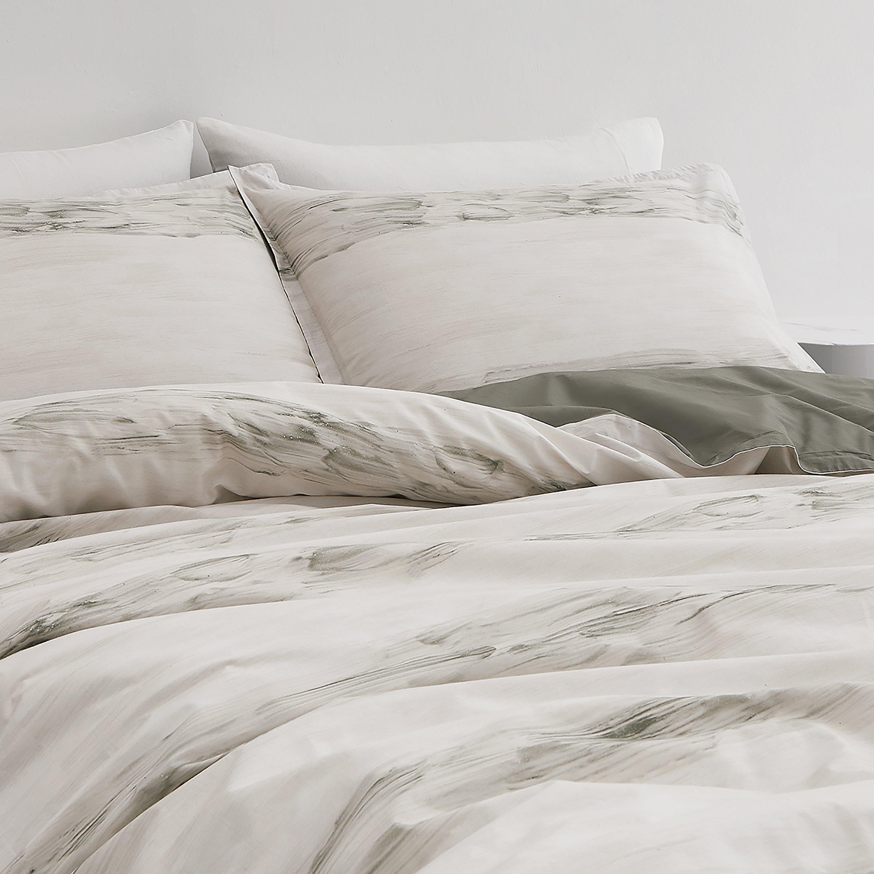Vetiver - Himeya - Swept Away Cotton Percale Duvet Cover - 2