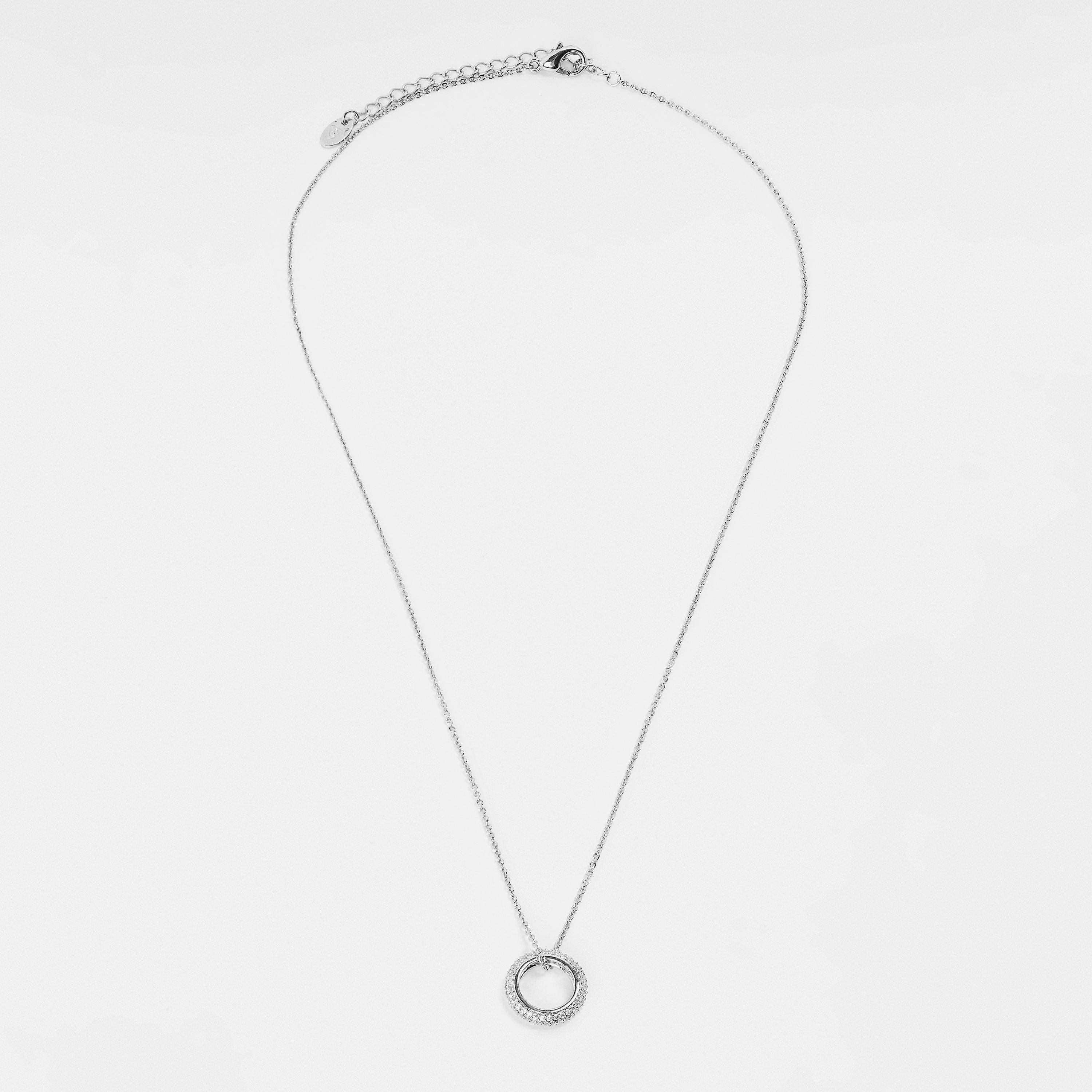White - Mason Knight Yager - Circle Design Cubic Edge Necklace - 2