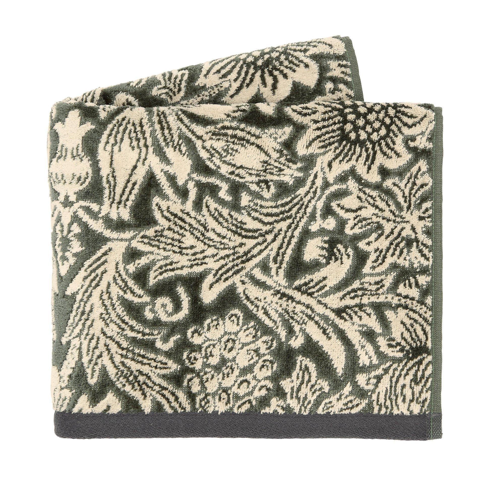 Green - Morris and Co - Sunflower Cotton Towels - 2